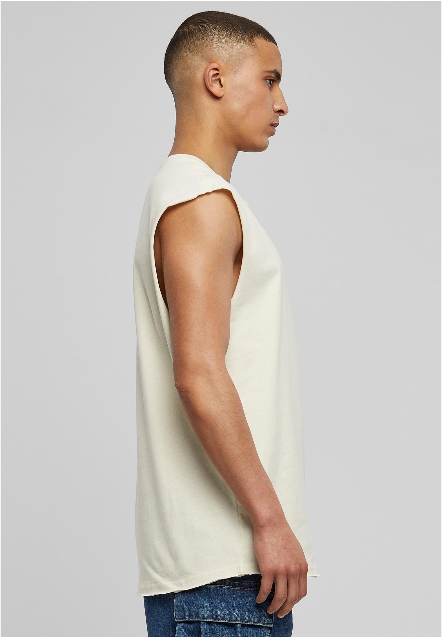 Open Edge Sleeveless Tee | whitesand