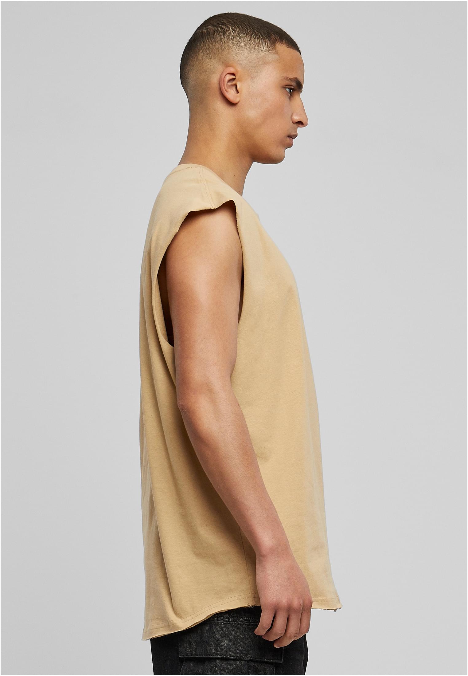 Open Edge Sleeveless Tee | unionbeige