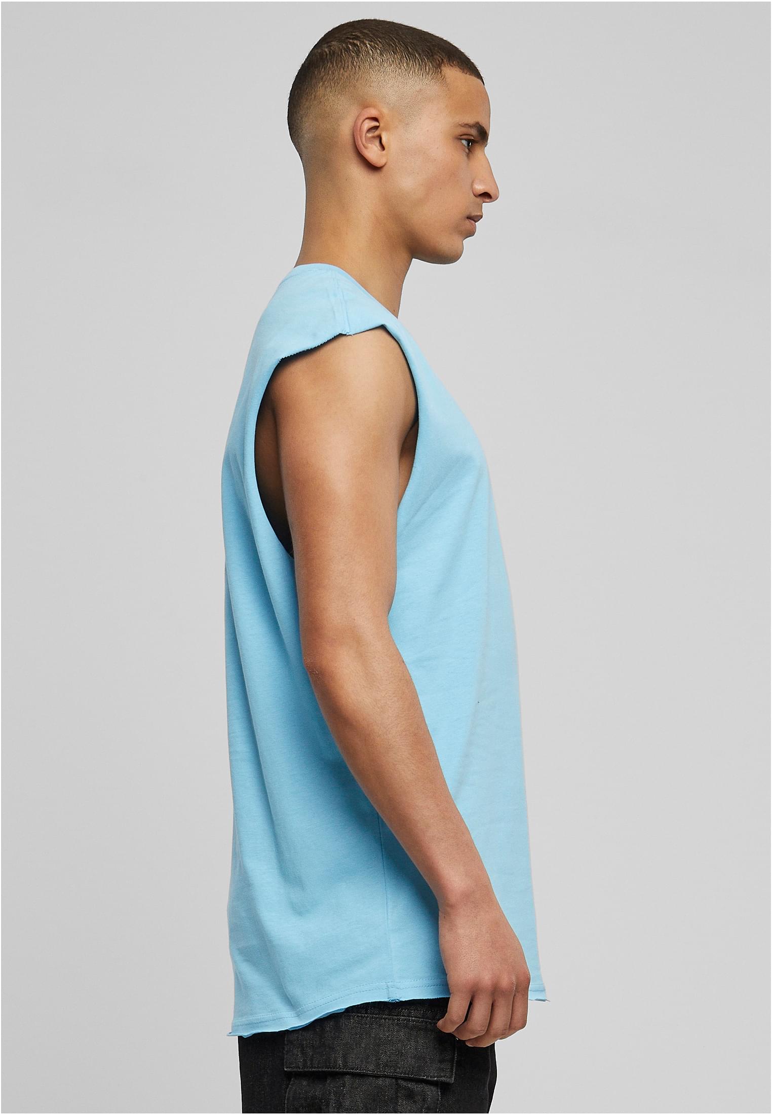 Open Edge Sleeveless Tee | balticblue