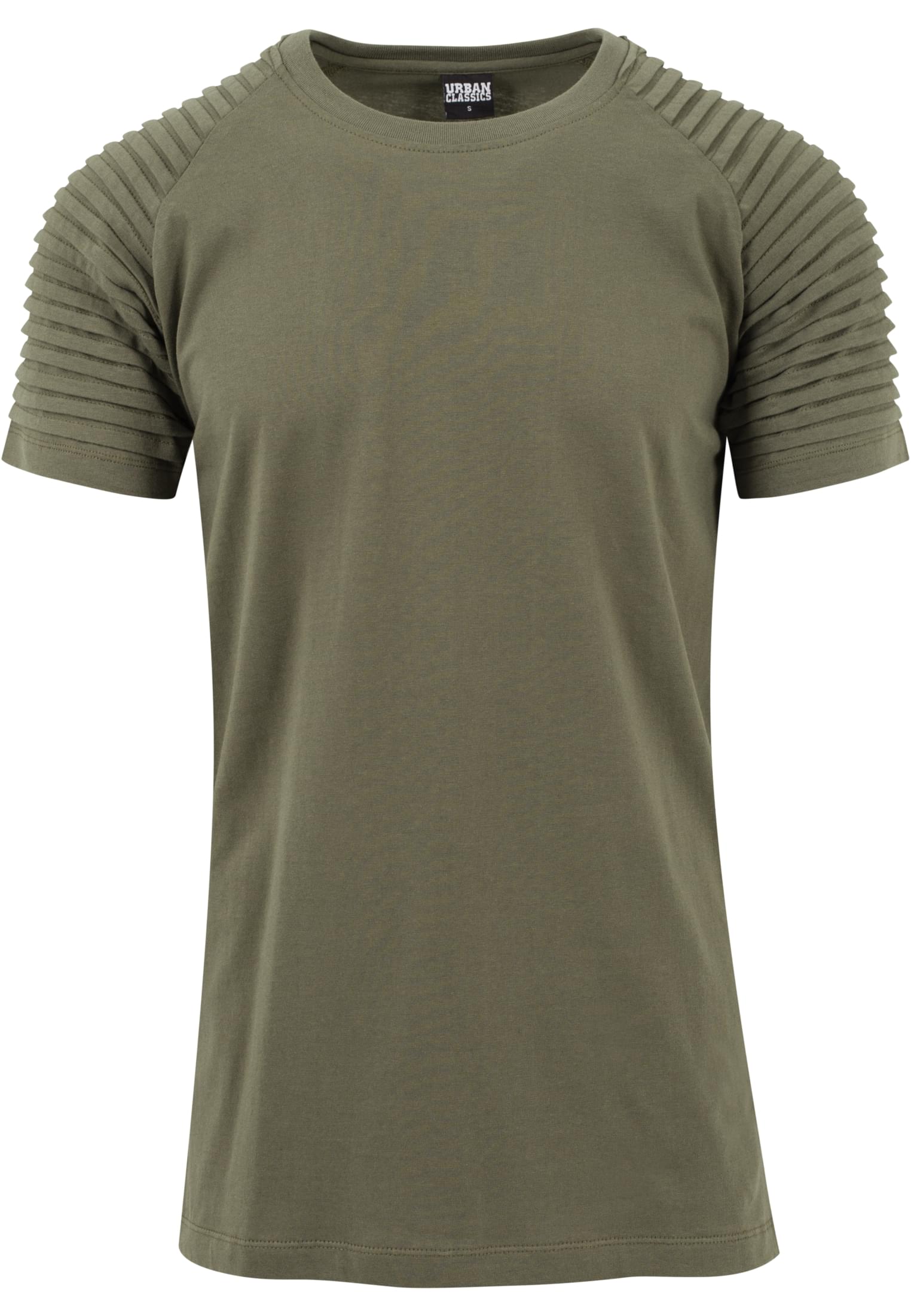 Pleat Raglan Tee | olive