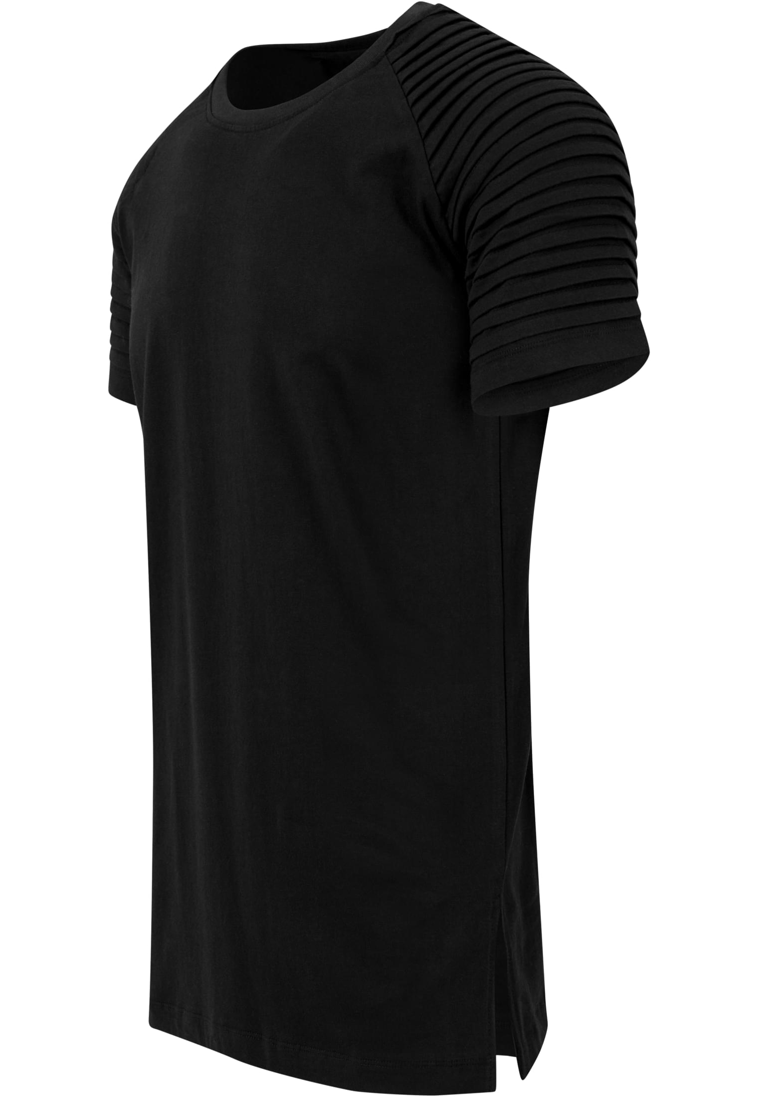 Pleat Raglan Tee | black