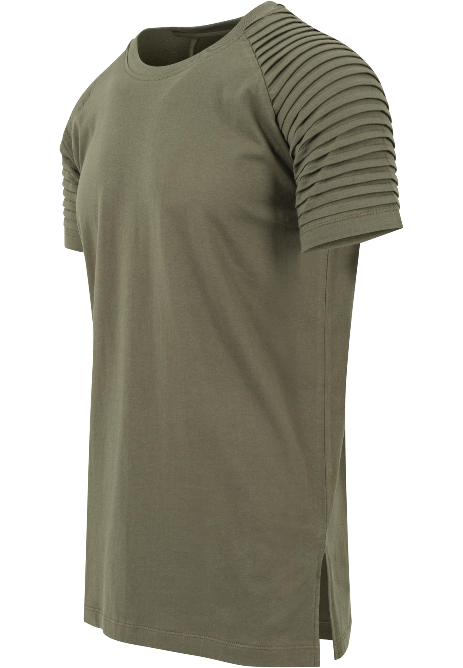 Pleat Raglan Tee | olive