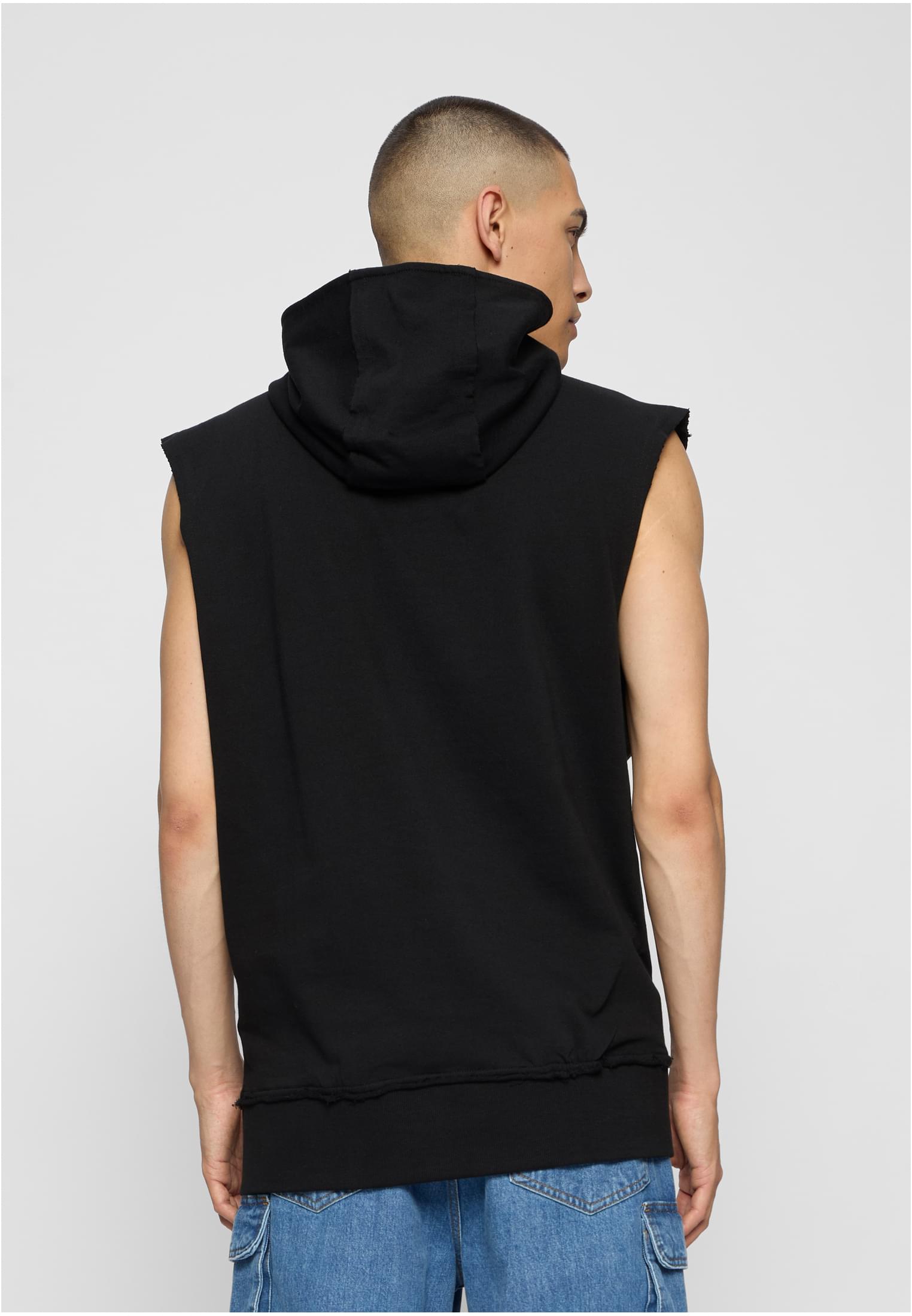 Open Edge Sleeveless Hoody | black