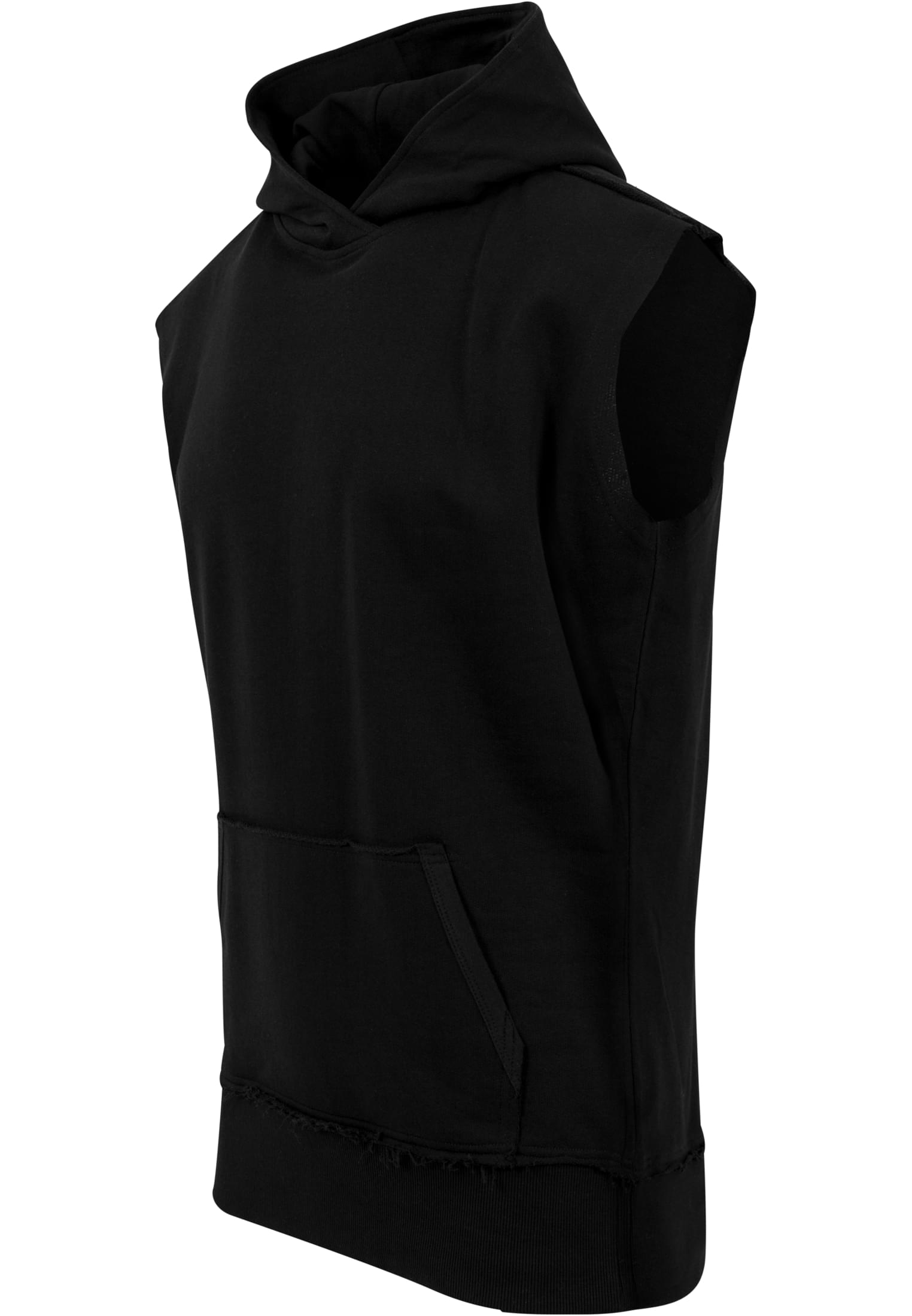 Open Edge Sleeveless Hoody | black