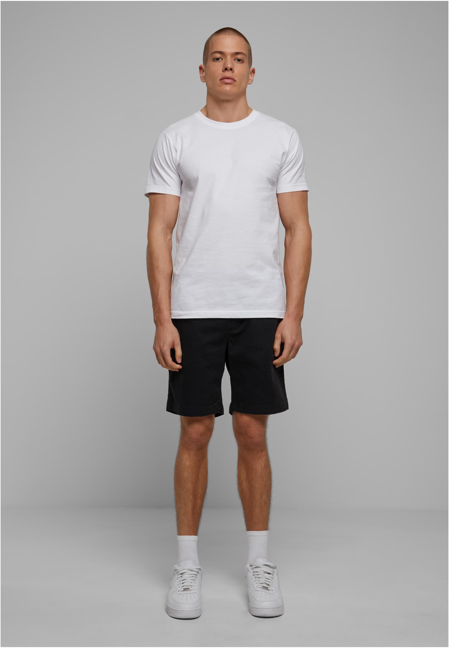 Stretch Twill Joggshorts | black