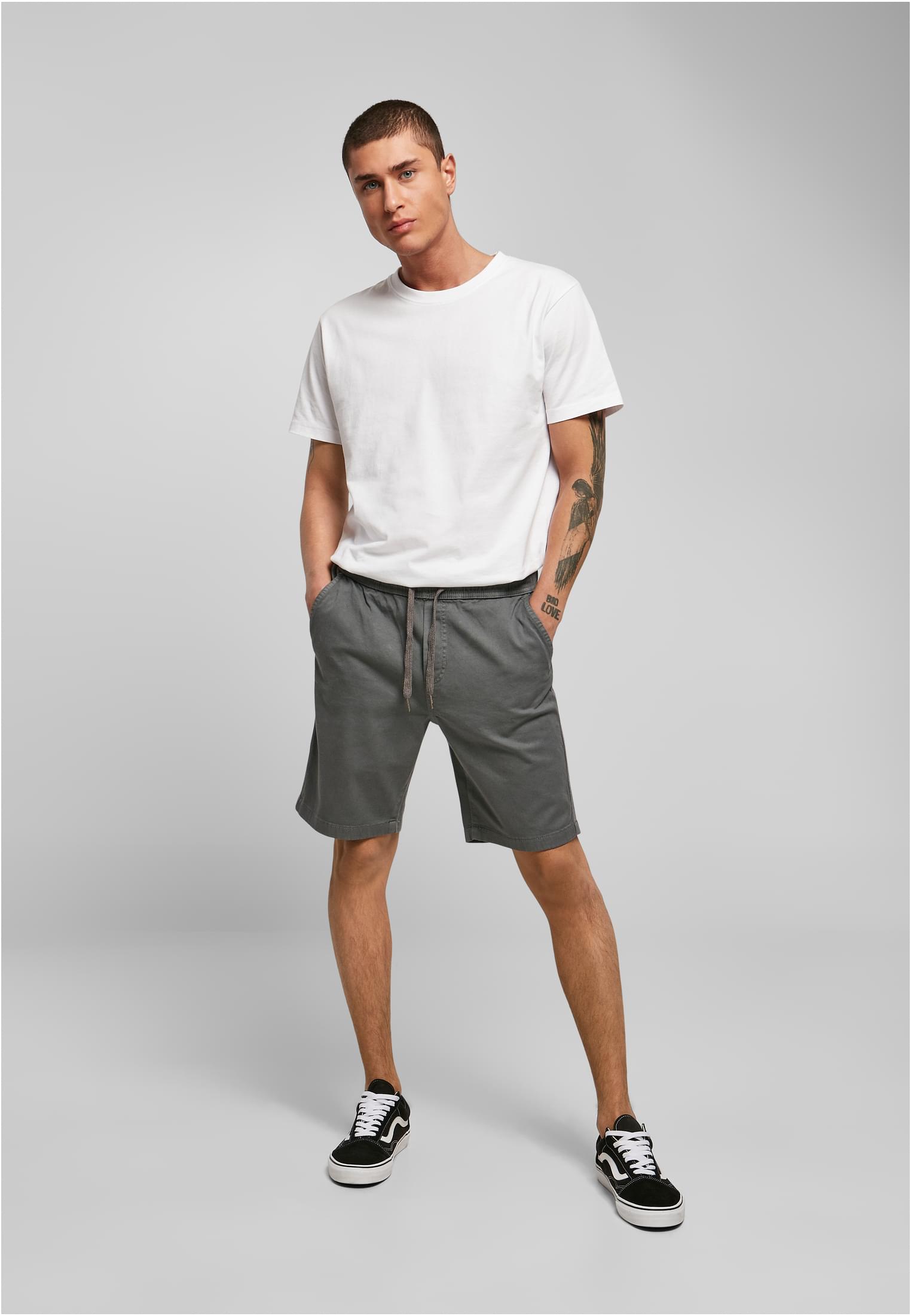 Stretch Twill Joggshorts | lightasphalt