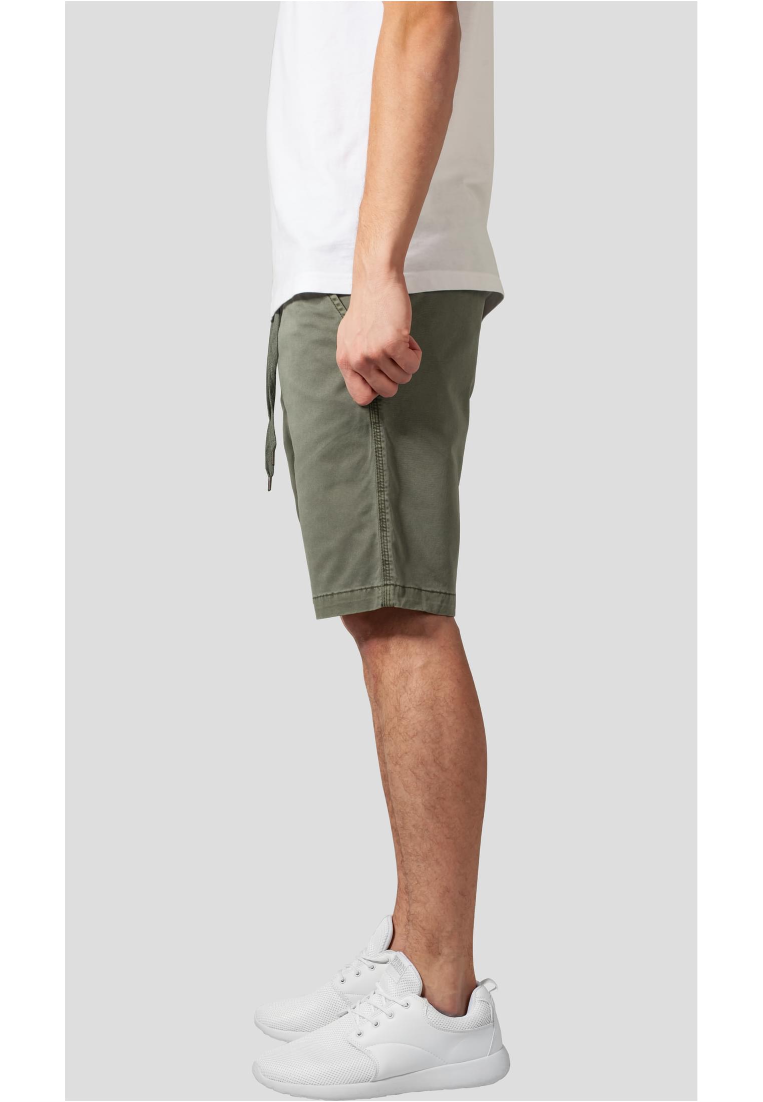 Stretch Twill Joggshorts | olive