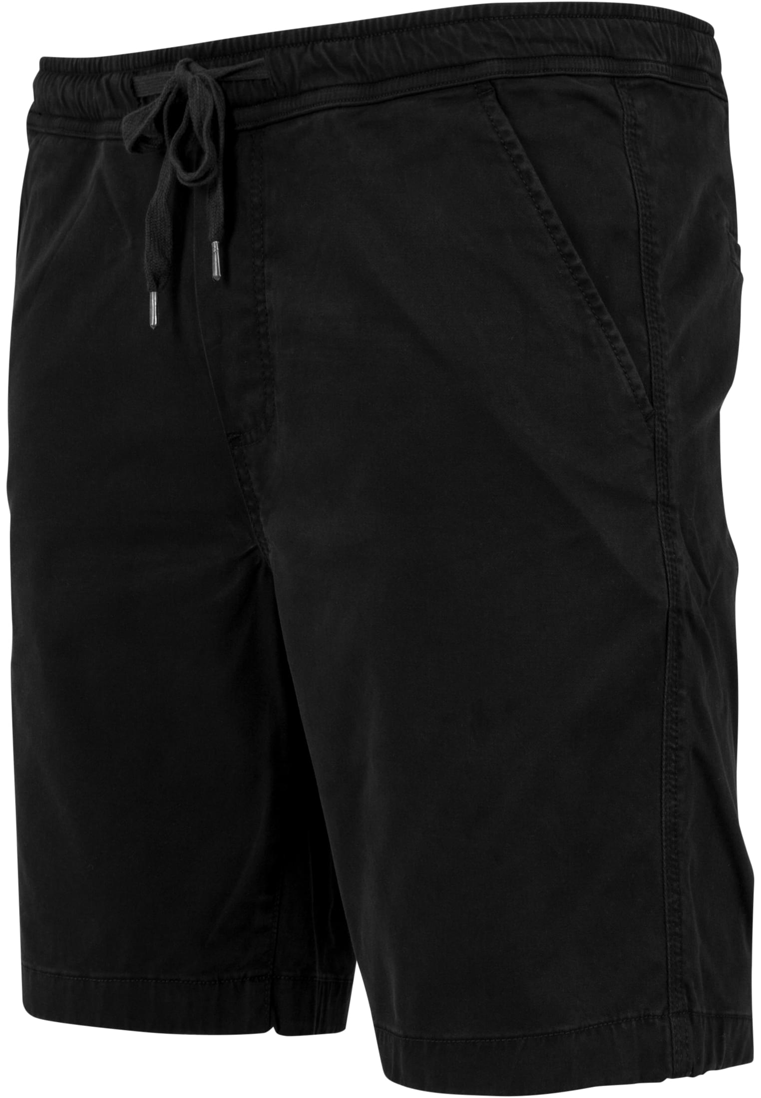 Stretch Twill Joggshorts | black