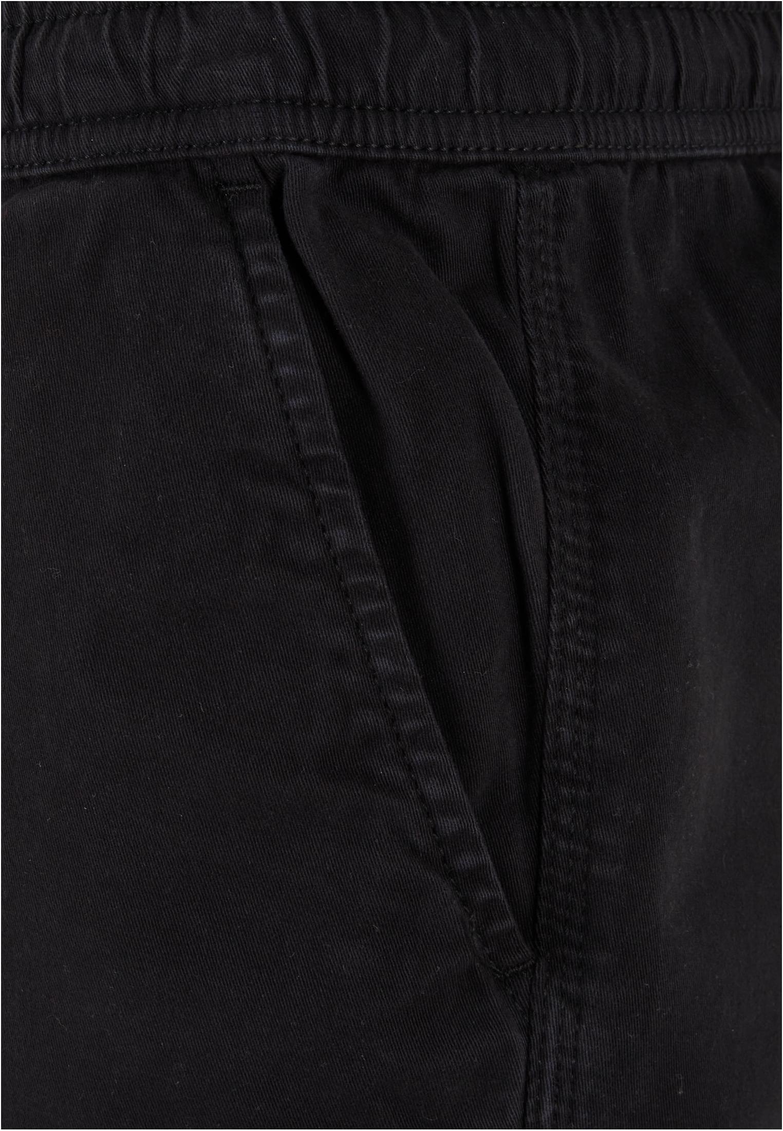 Stretch Twill Joggshorts | black