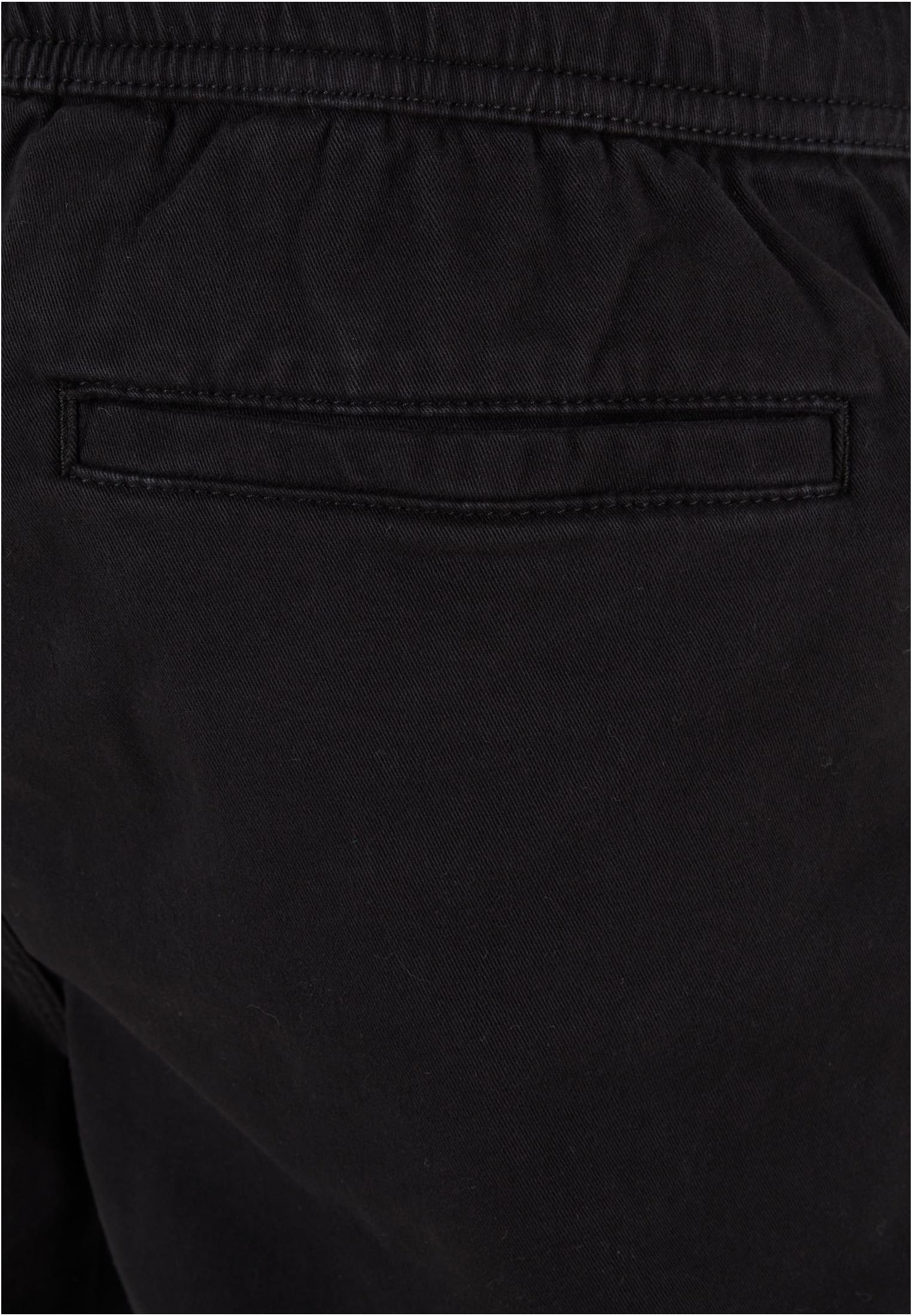 Stretch Twill Joggshorts | black