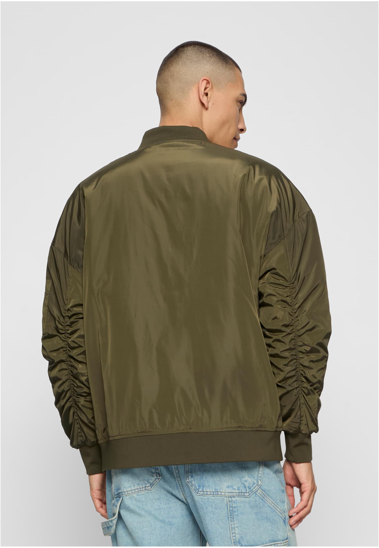 Oversized Bomber Jacket | dark olive