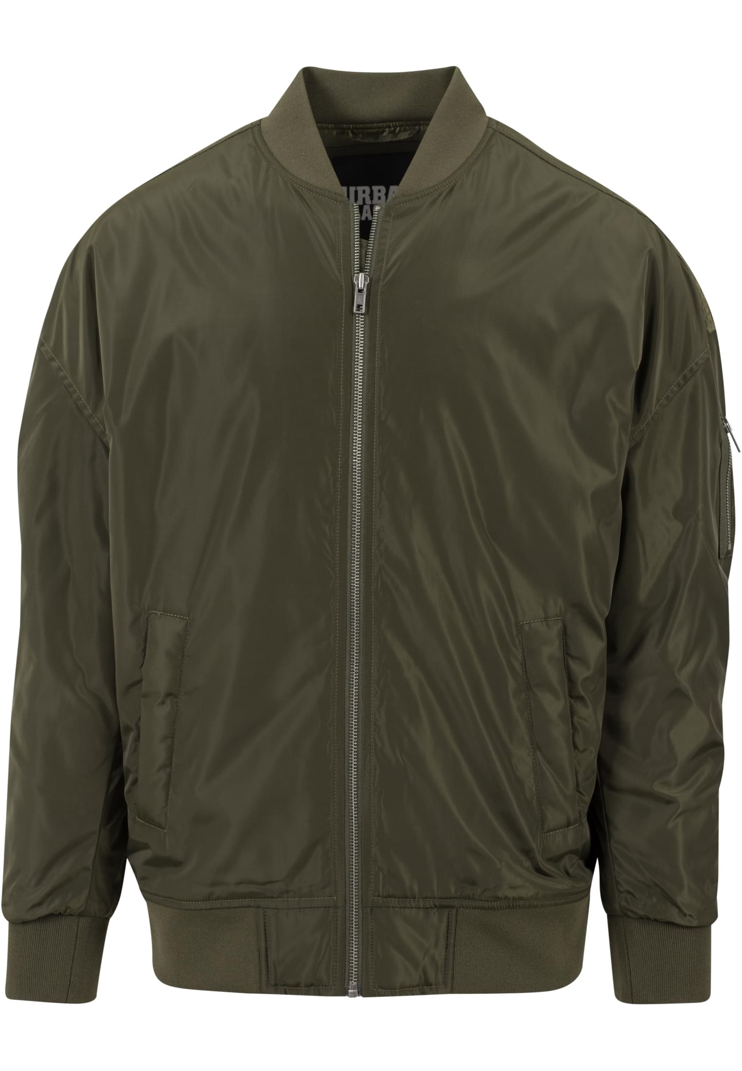 Oversized Bomber Jacket | dark olive