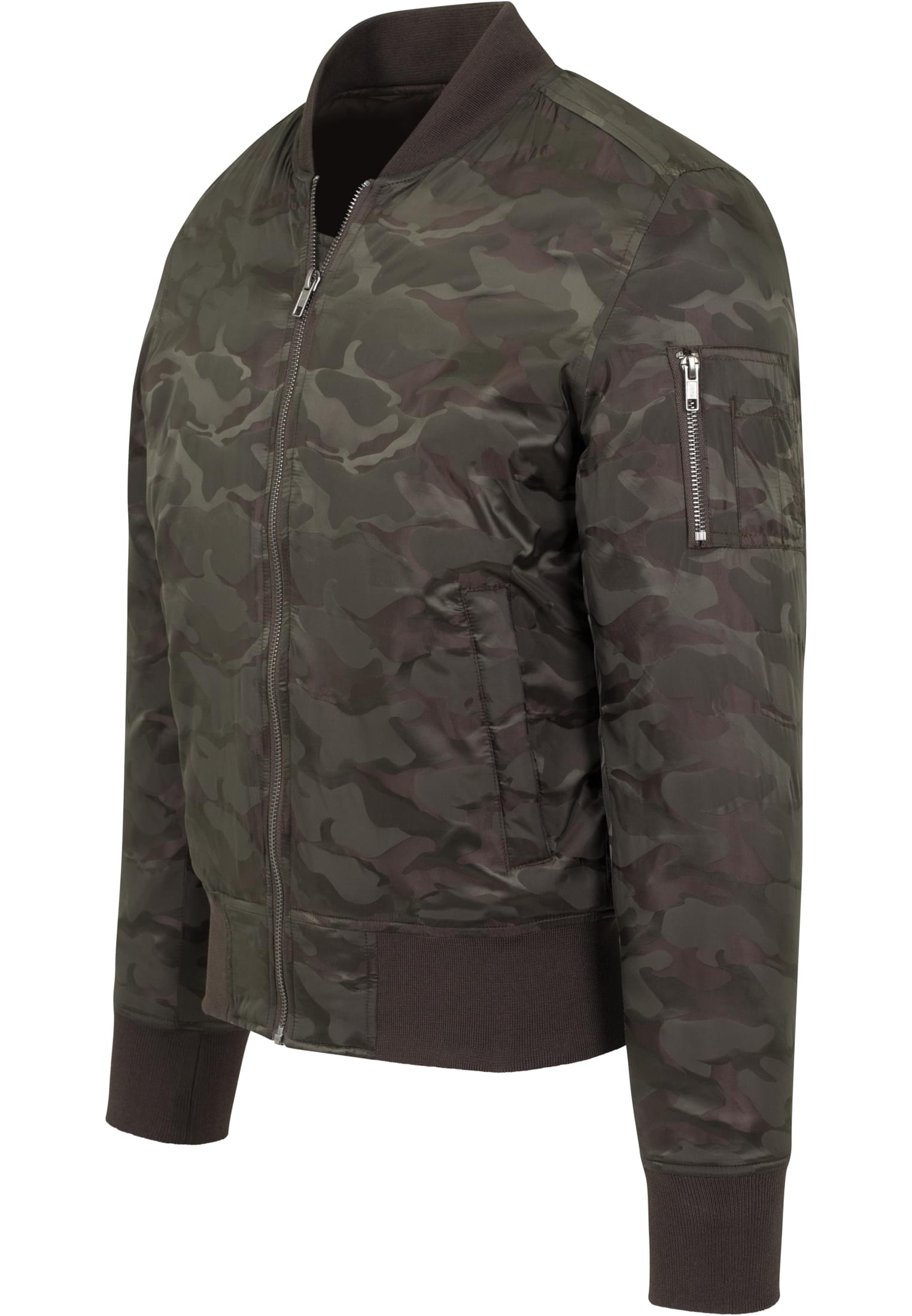 Tonal Camo Bomber Jacket | dark olive