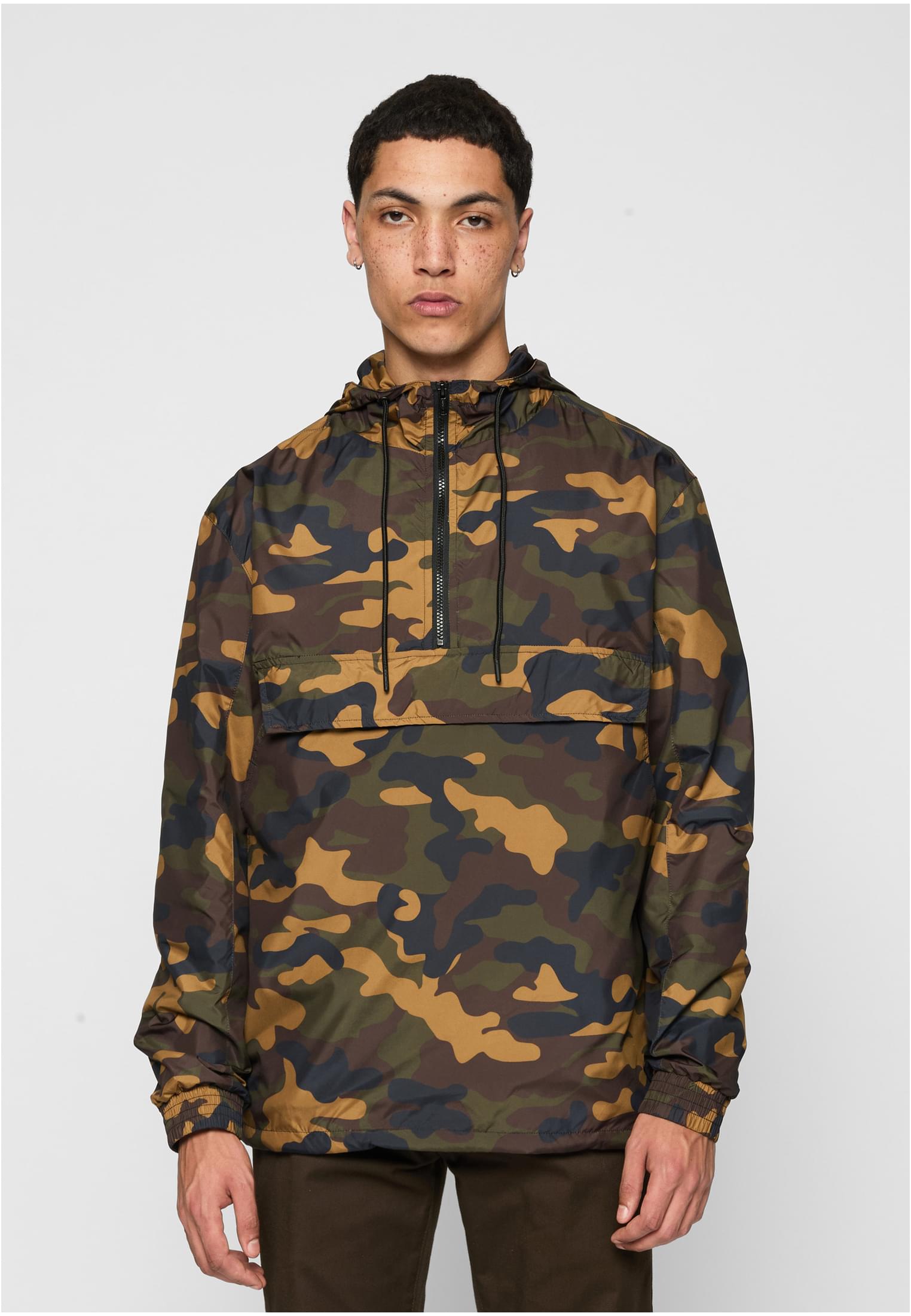 Camo Pull Over Windbreaker | woodcamo