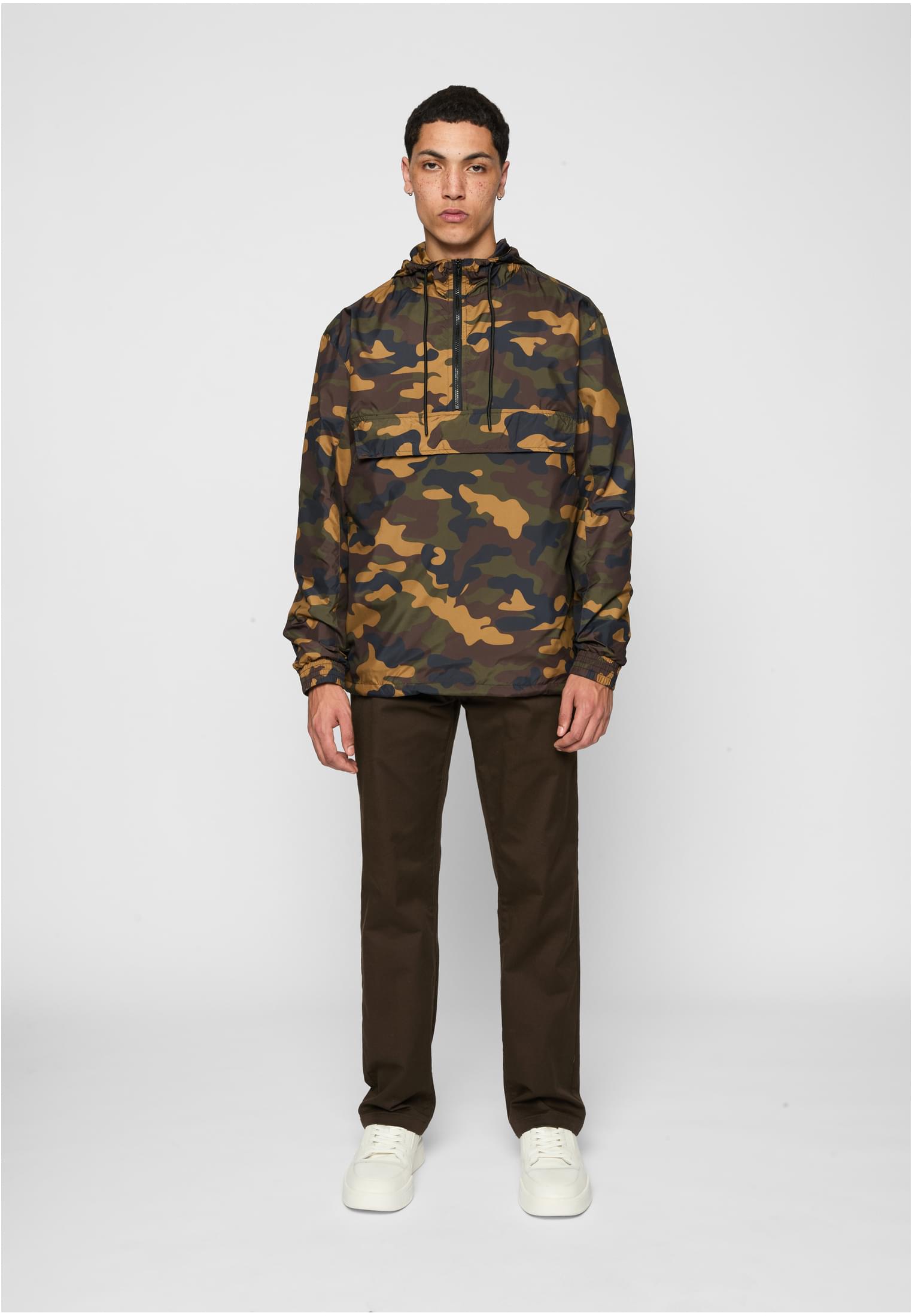 Camo Pull Over Windbreaker | woodcamo