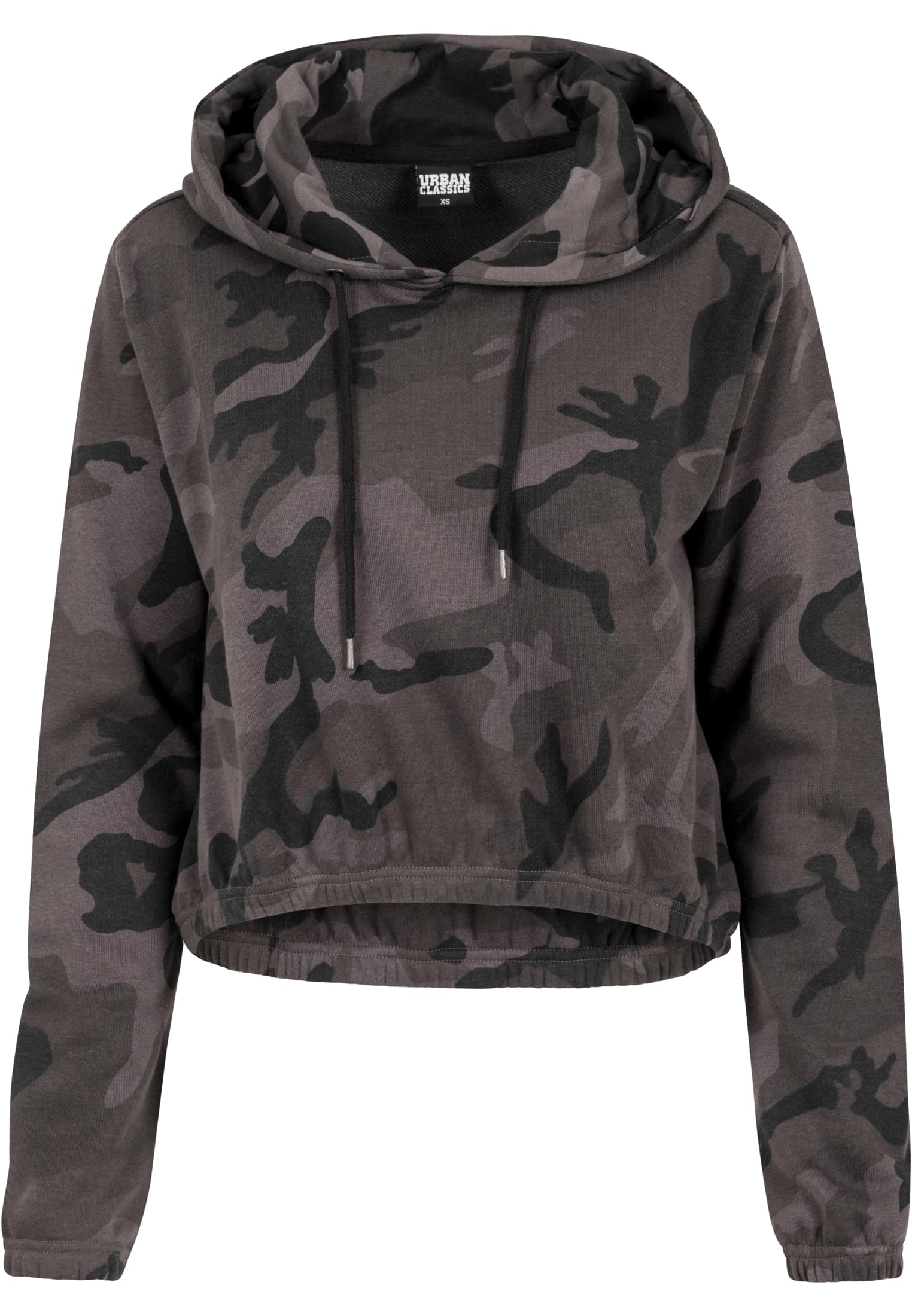 Ladies Camo Cropped Hoody | dark camo