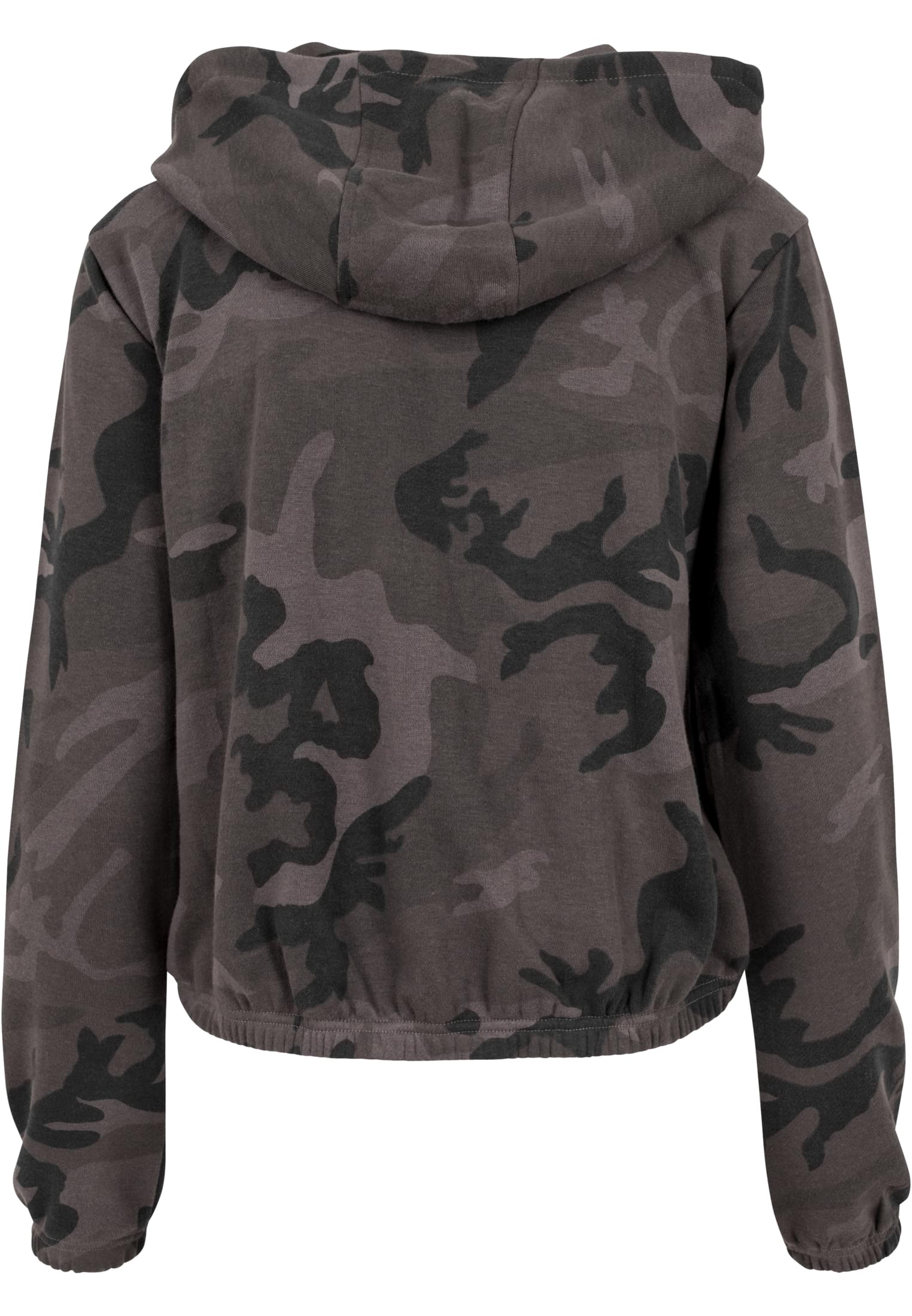 Ladies Camo Cropped Hoody | dark camo