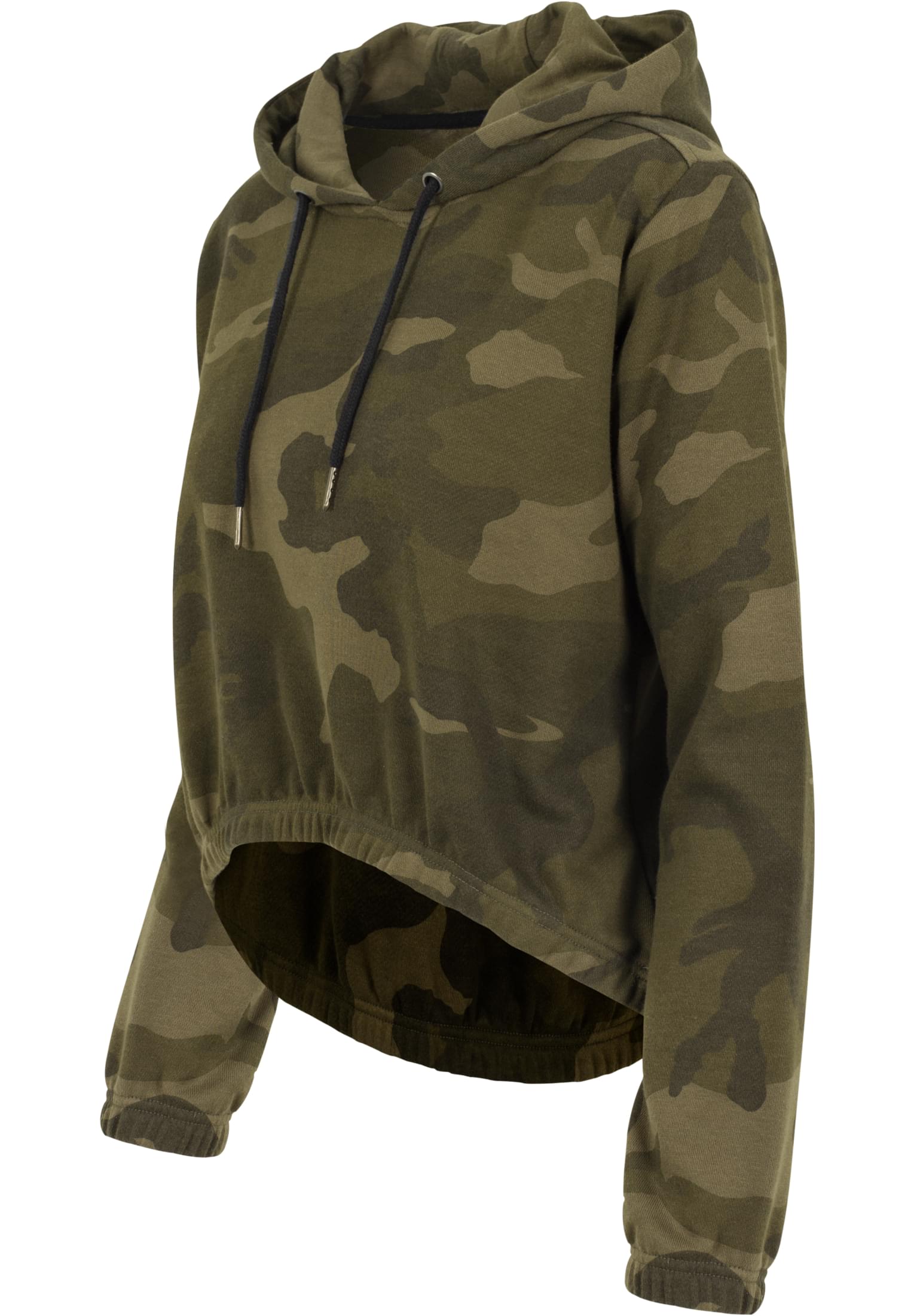 Ladies Camo Cropped Hoody | olive camo