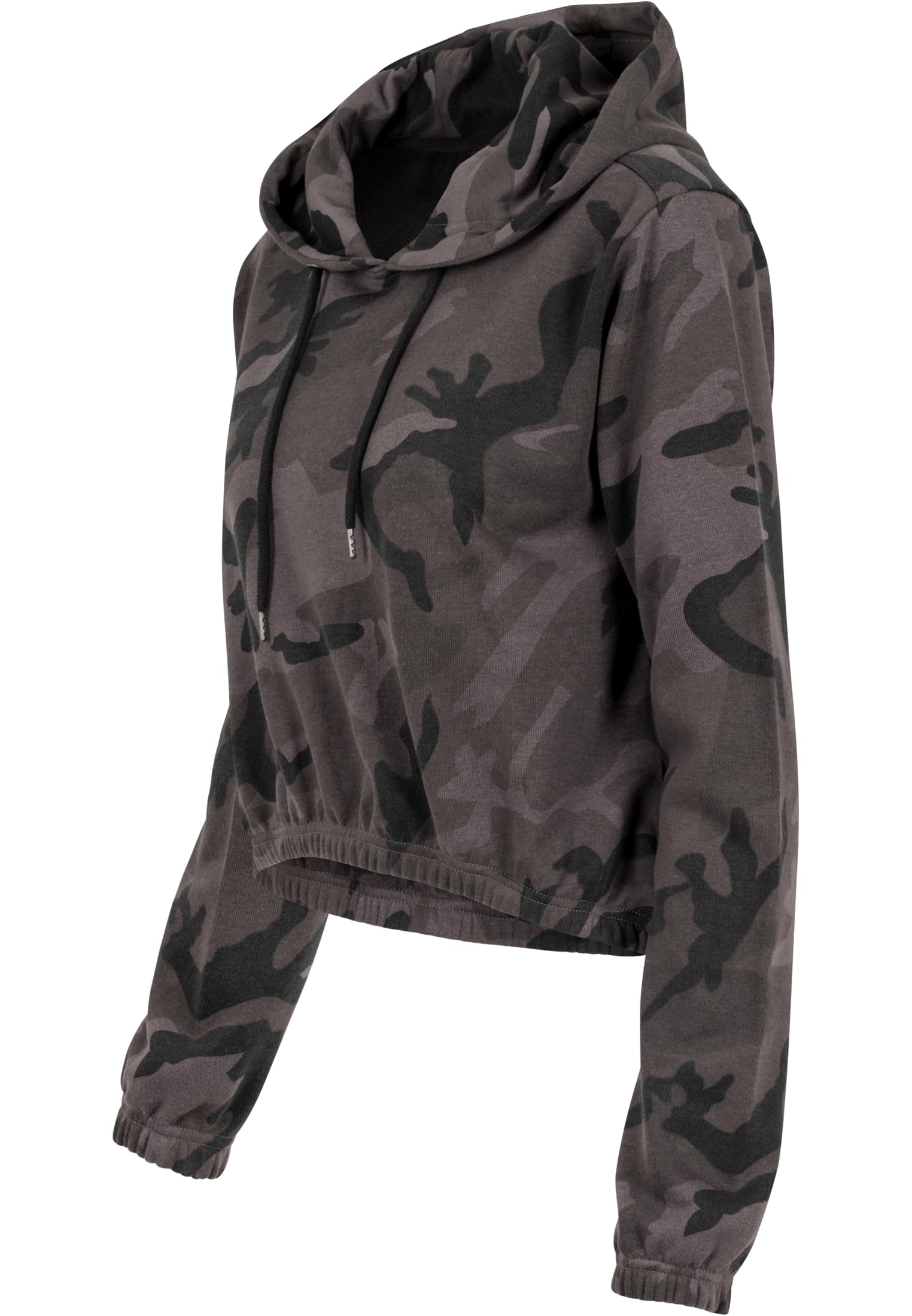 Ladies Camo Cropped Hoody | dark camo