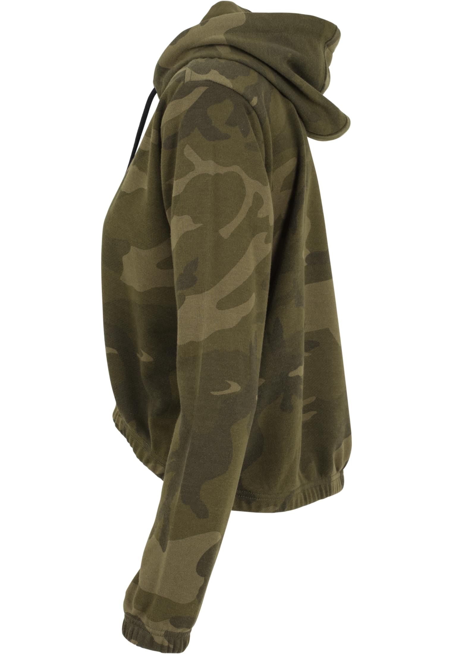 Ladies Camo Cropped Hoody | olive camo