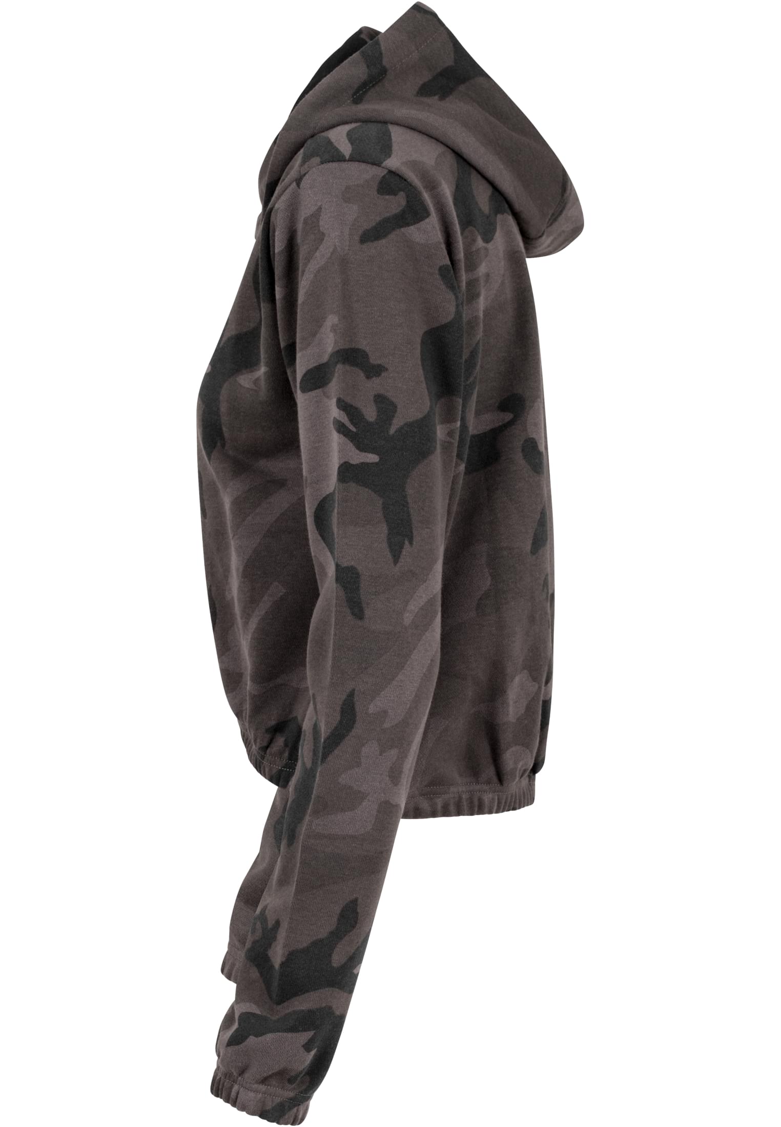 Ladies Camo Cropped Hoody | dark camo