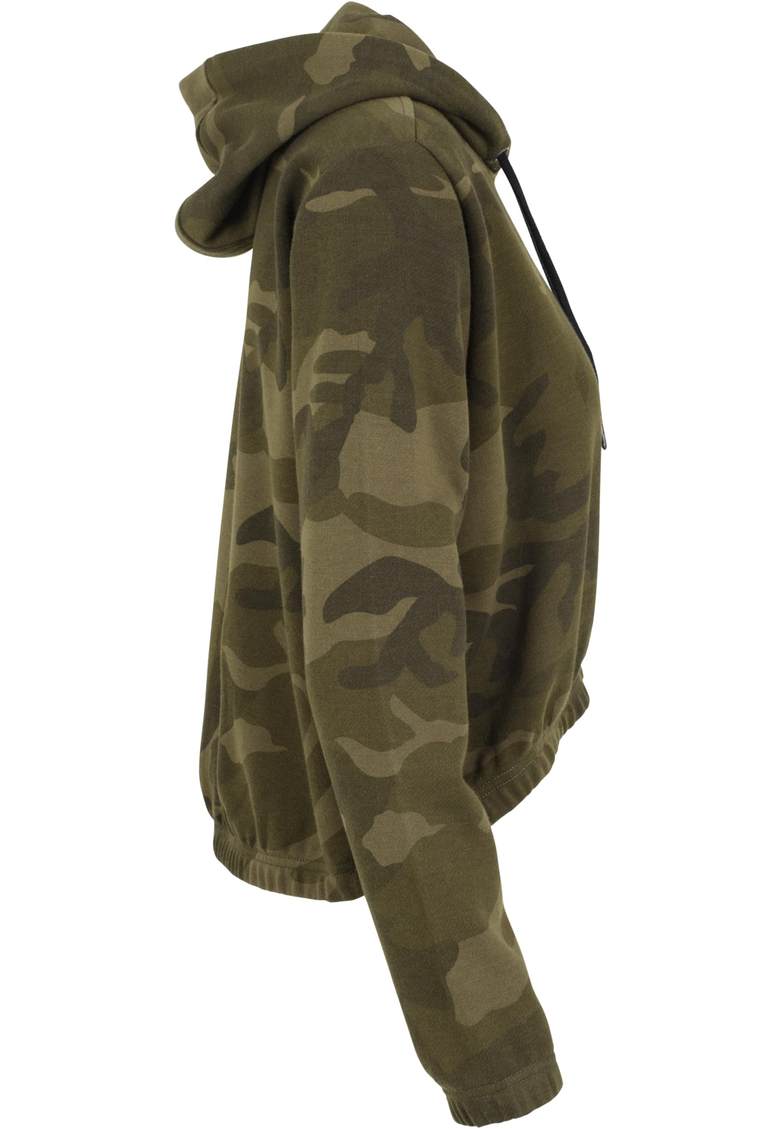 Ladies Camo Cropped Hoody | olive camo