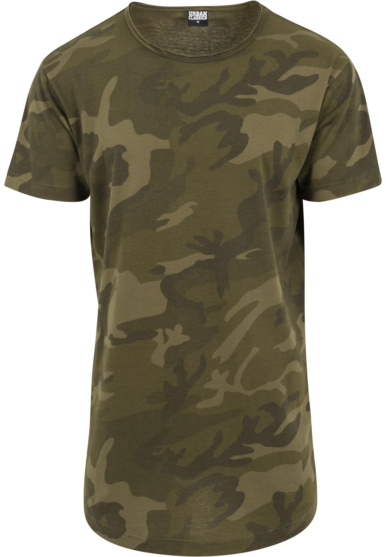 Camo Shaped Long Tee | olive camo