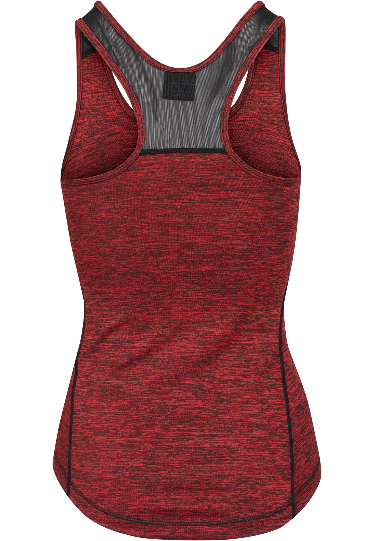 Ladies Active Melange Trainings Top | red/black/black