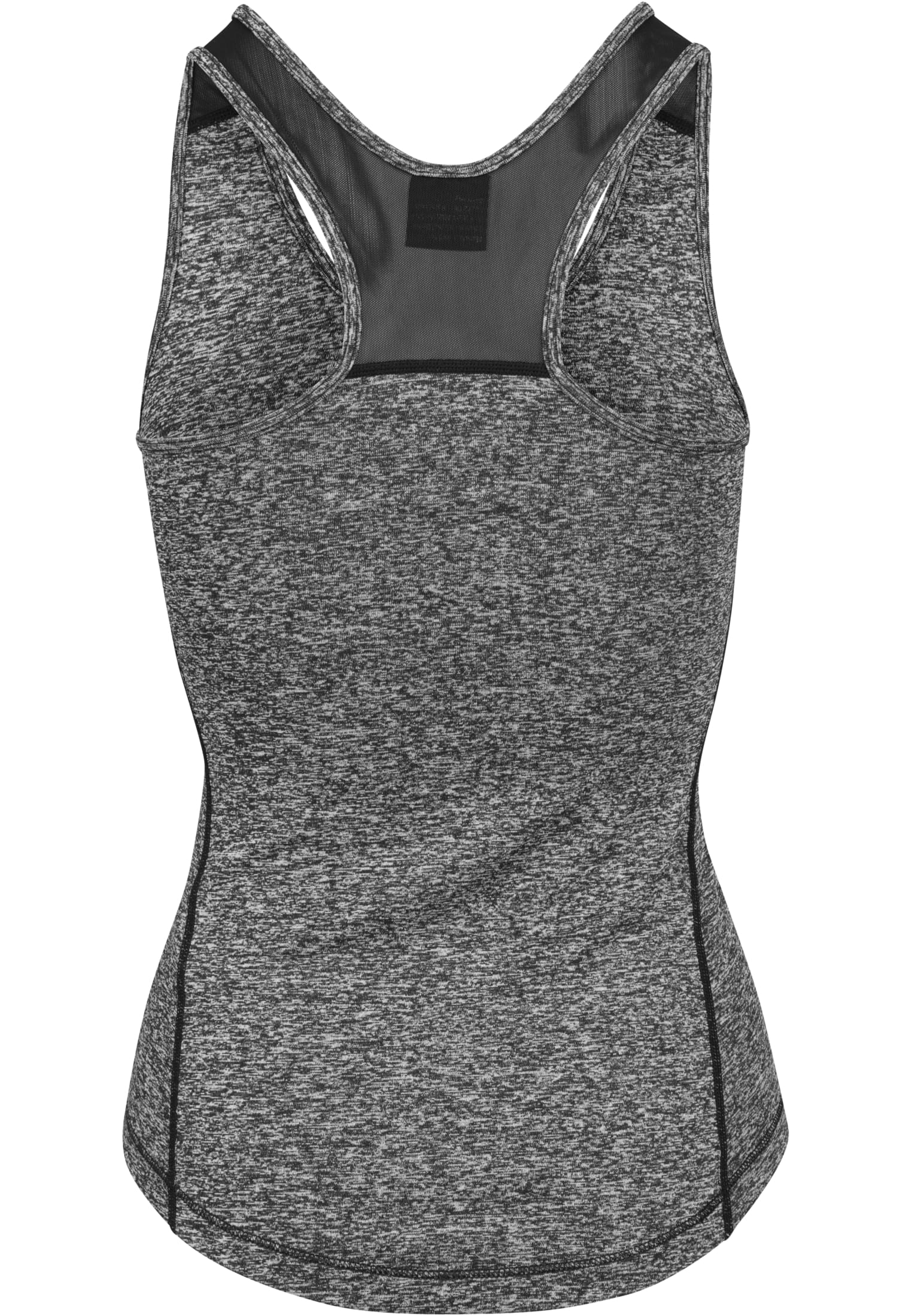 Ladies Active Melange Trainings Top | charcoal/white/black