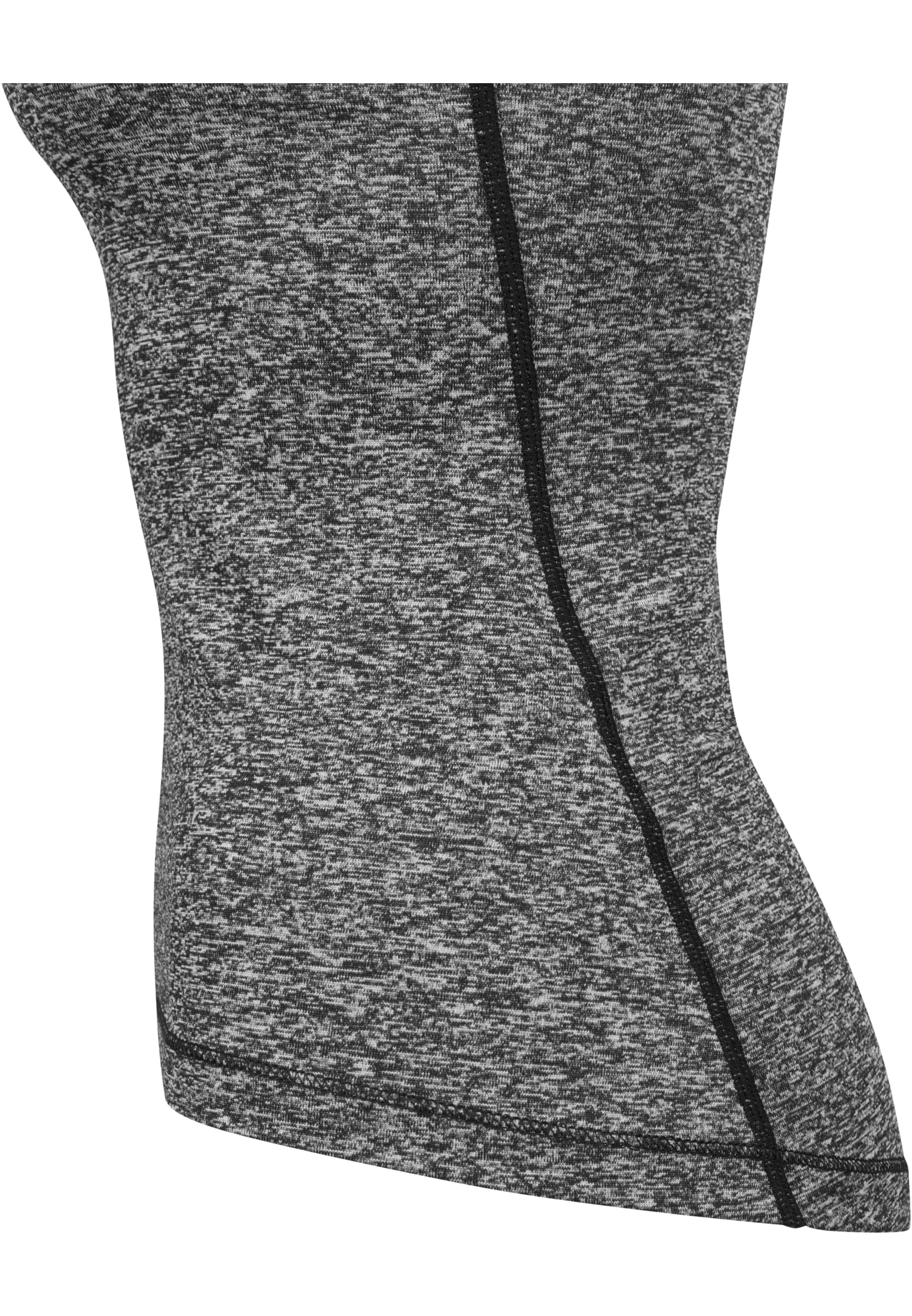 Ladies Active Melange Trainings Top | charcoal/white/black