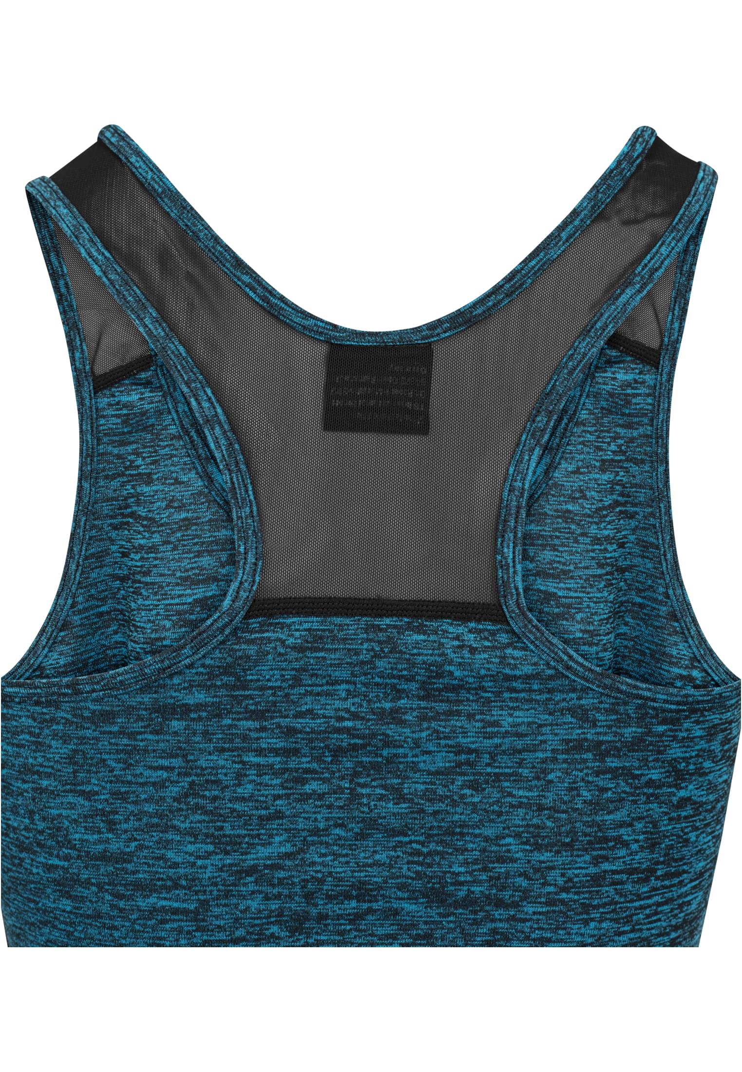 Ladies Active Melange Trainings Top | turquoise/black/black