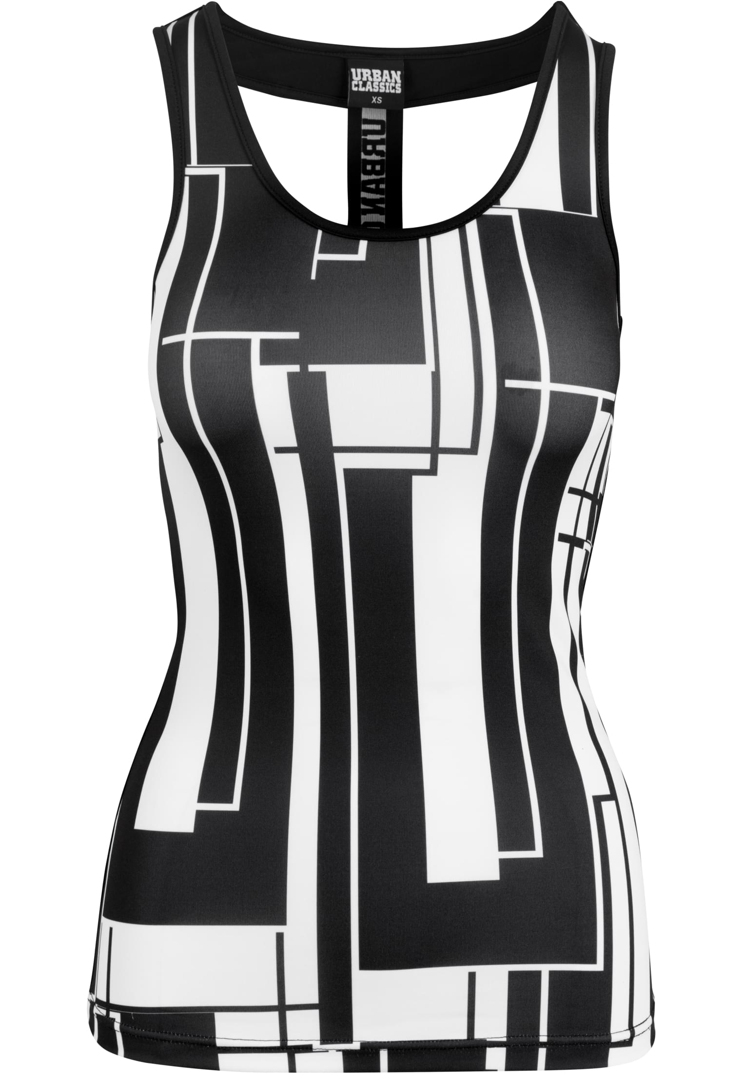 Ladies Graphic Sports Top | black/white