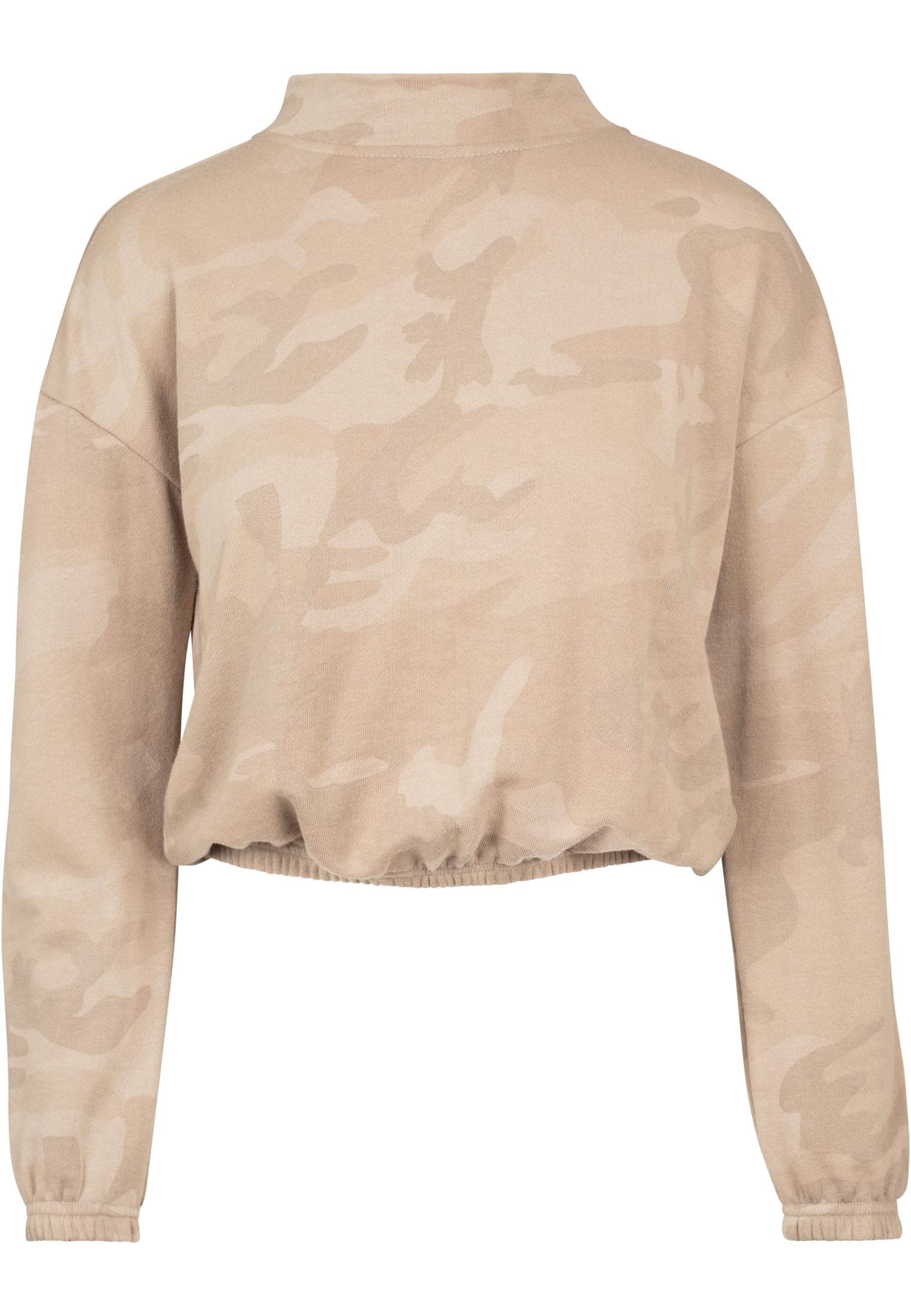 Ladies Camo Turtleneck Crew | sand camo