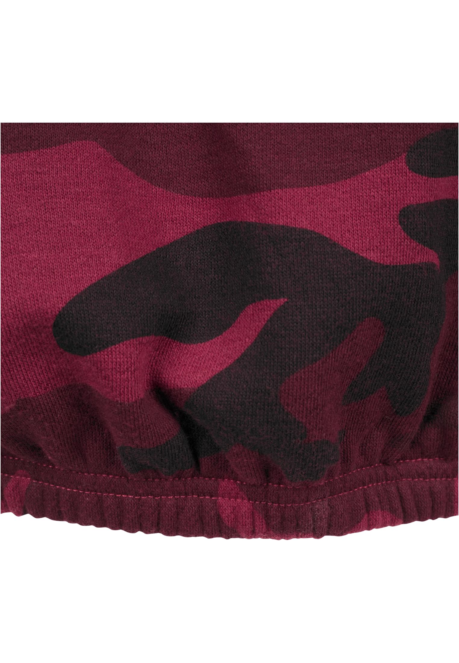 Ladies Camo Turtleneck Crew | burgundy camo