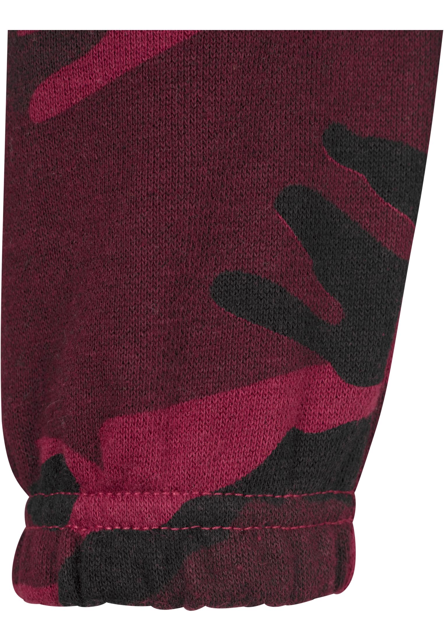 Ladies Camo Turtleneck Crew | burgundy camo