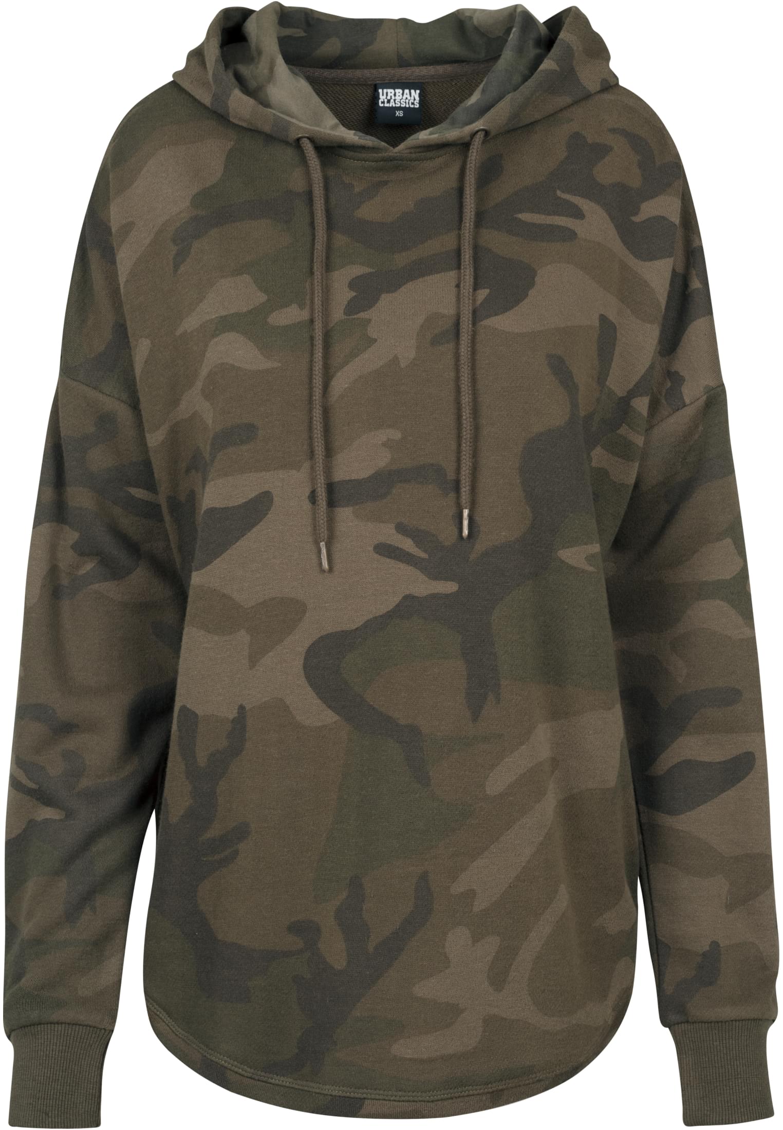 Ladies Oversized Camo Hoody | olive camo