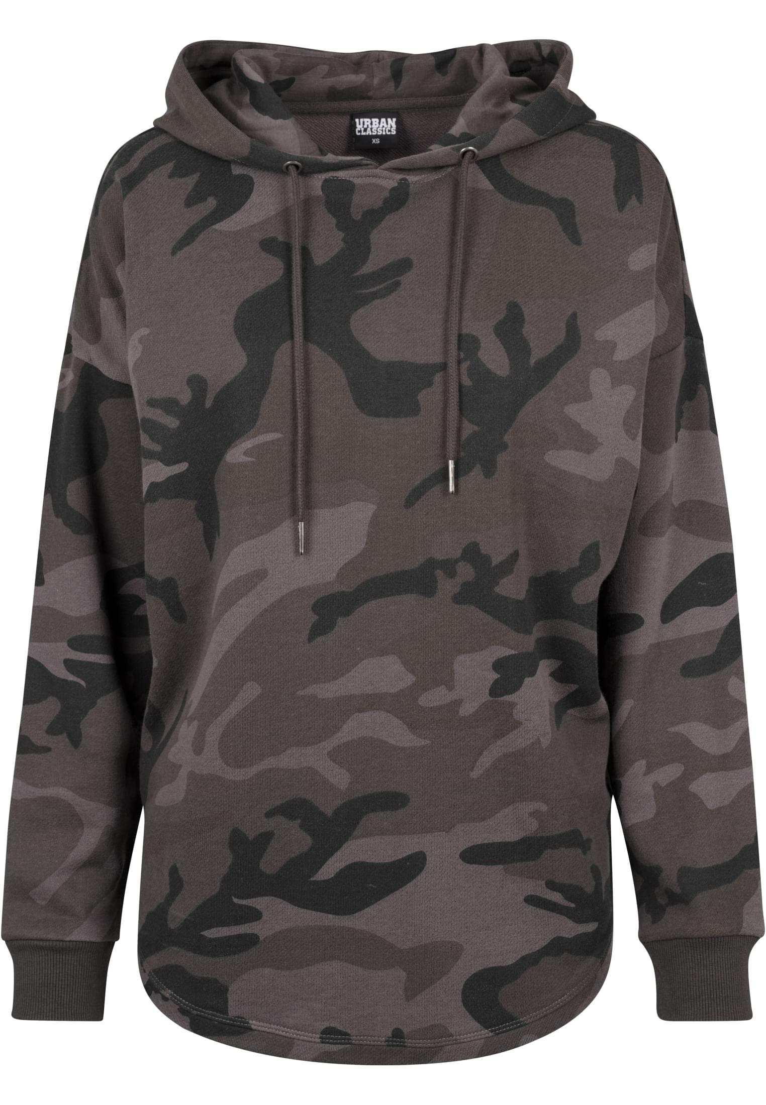 Ladies Oversized Camo Hoody | dark camo