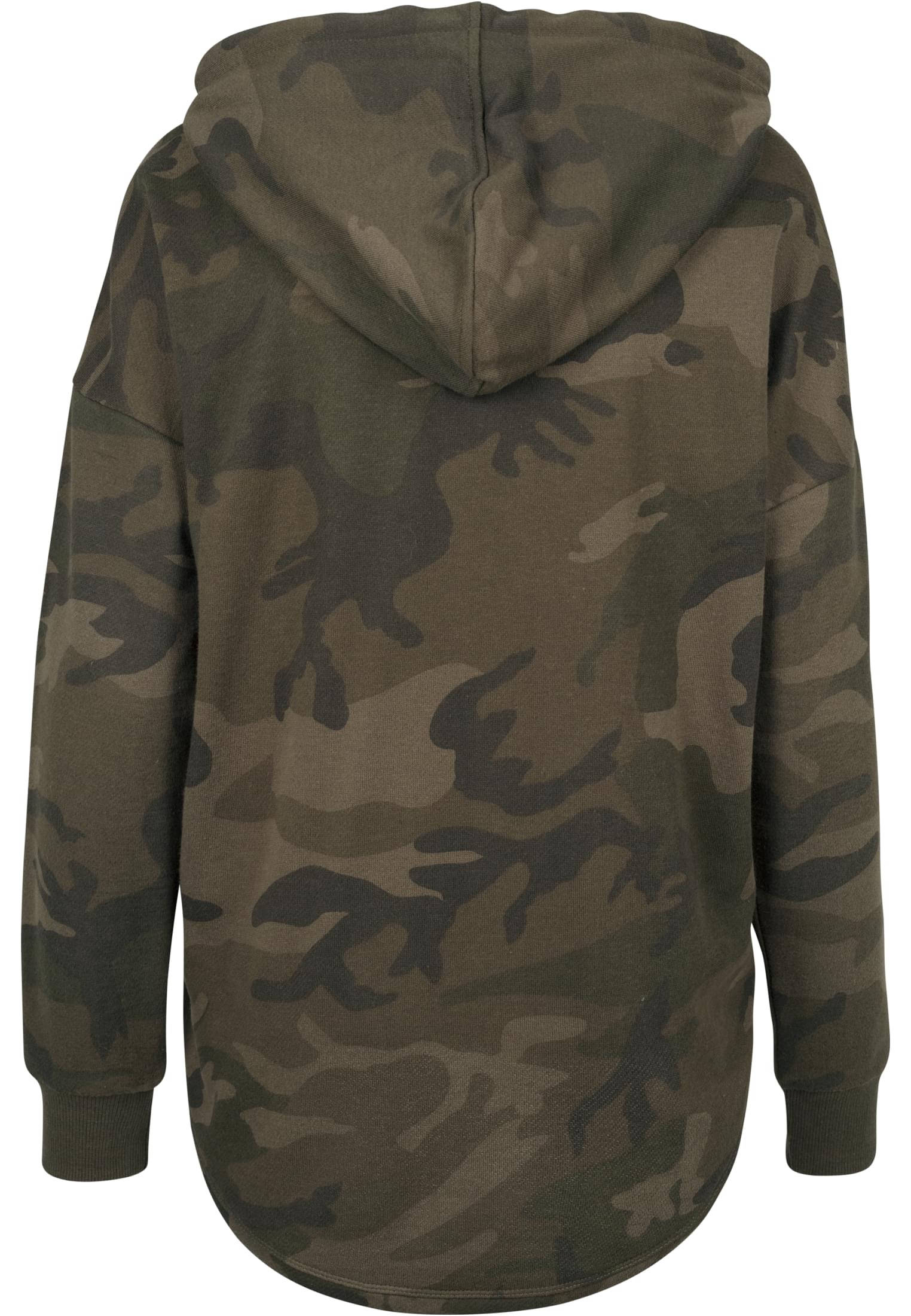 Ladies Oversized Camo Hoody | olive camo