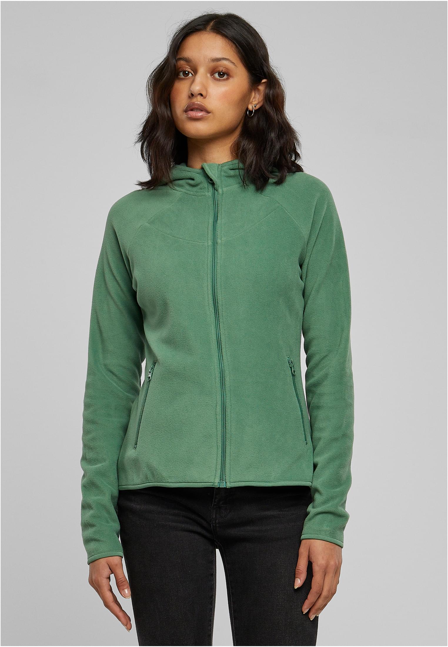 Ladies Polar Fleece Zip Hoody | salvia