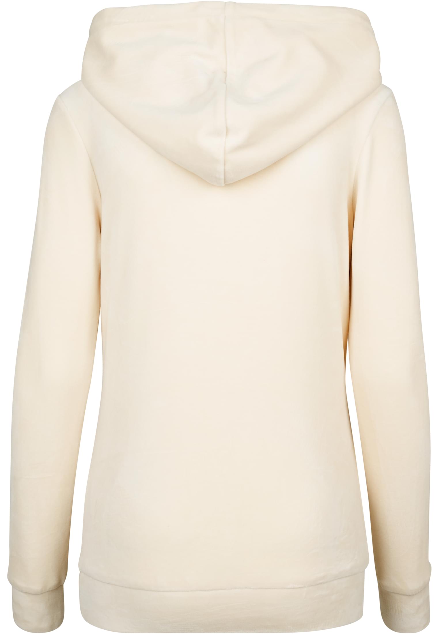 Ladies Velvet Hoody | sand