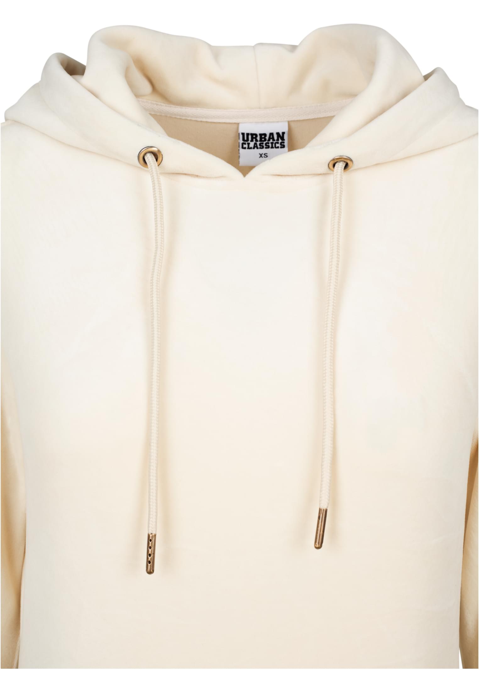 Ladies Velvet Hoody | sand