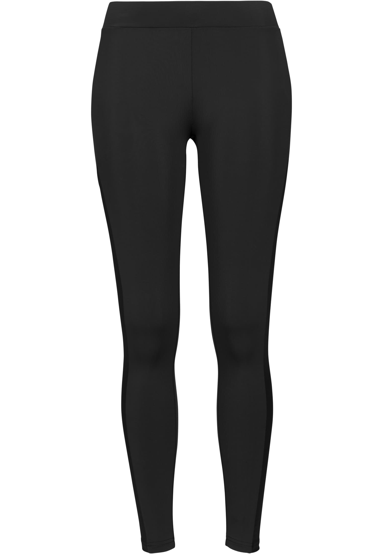 Ladies Tech Mesh Stripe Leggings | black