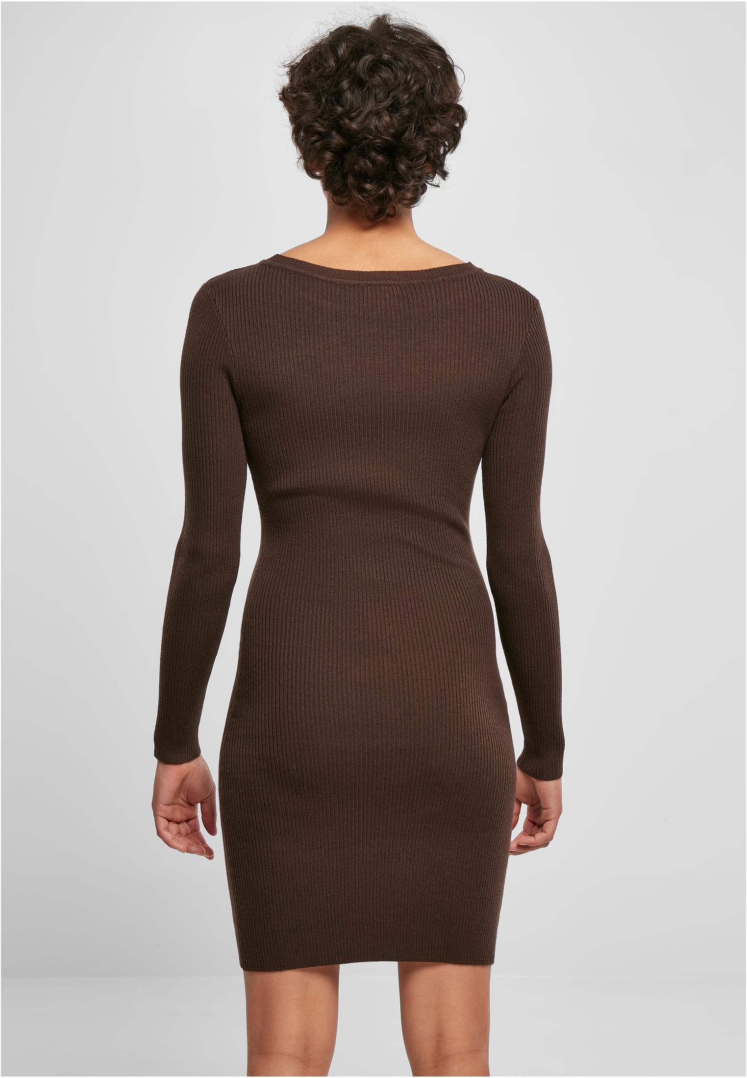 Ladies Cut Out Dress | brown