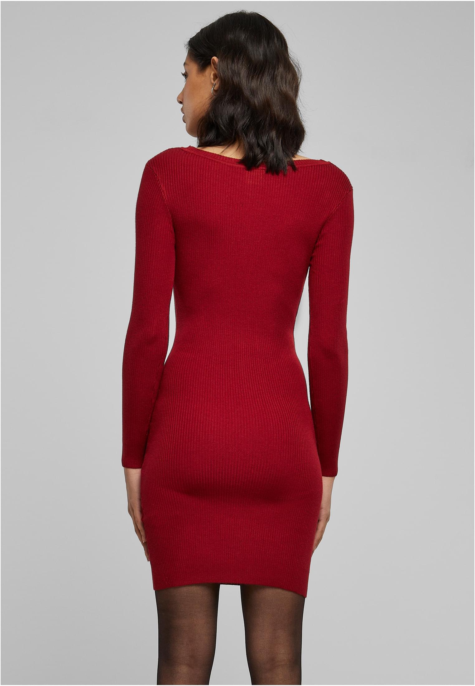 Ladies Cut Out Dress | burgundy