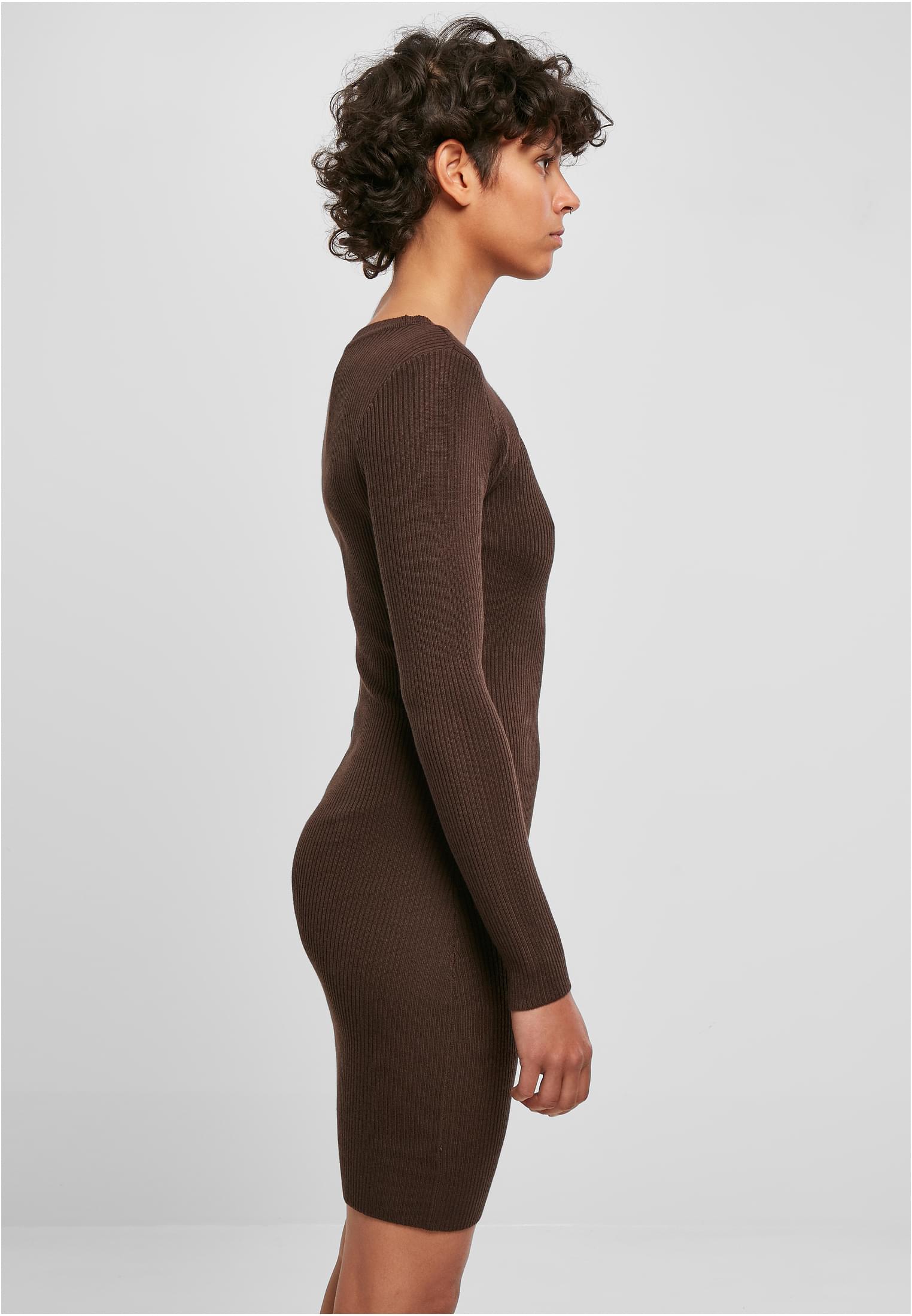 Ladies Cut Out Dress | brown