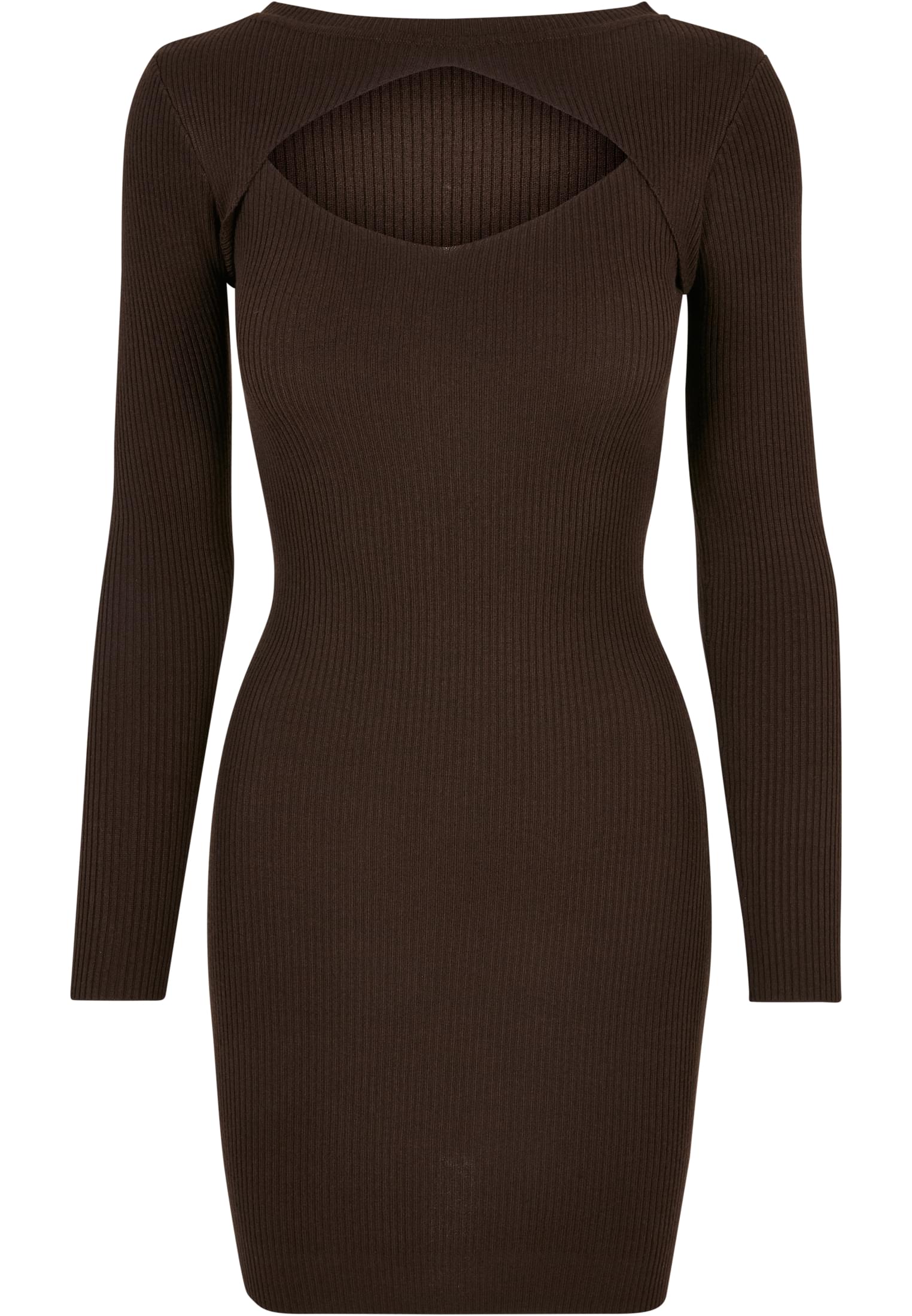 Ladies Cut Out Dress | brown