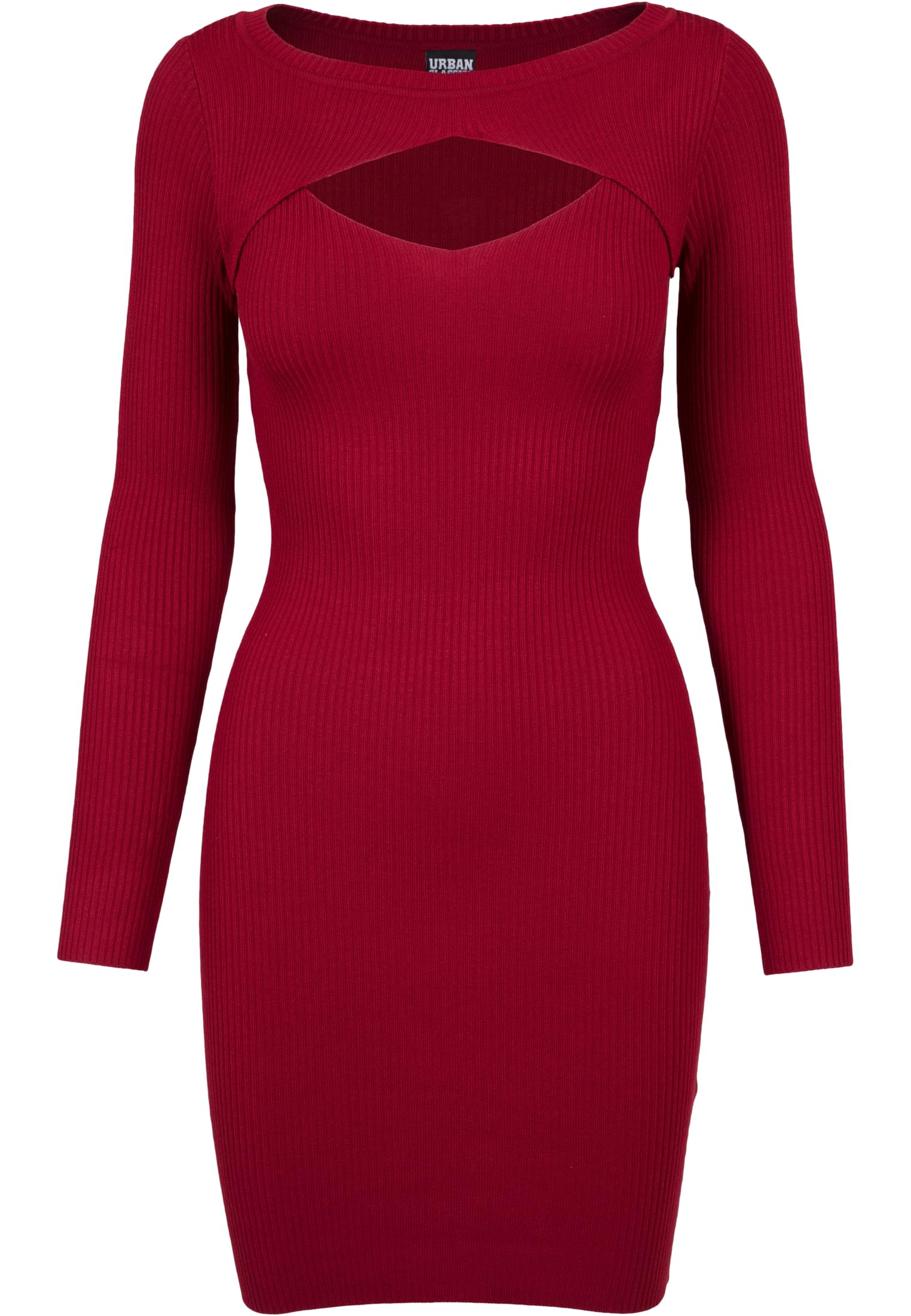 Ladies Cut Out Dress | burgundy