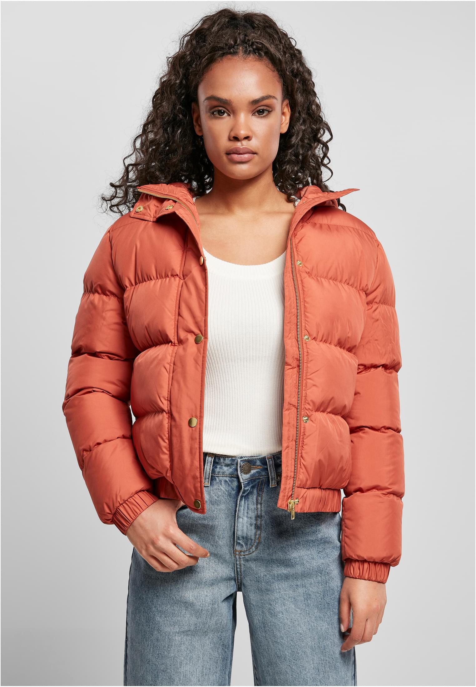 Ladies Hooded Puffer Jacket | redearth