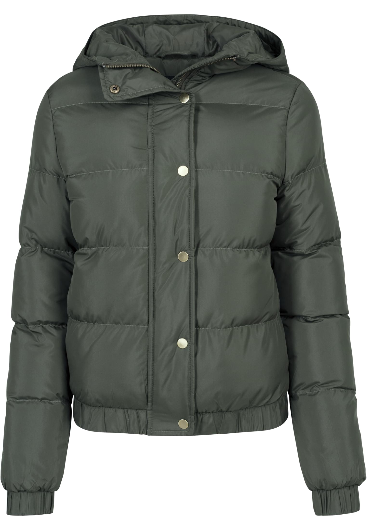 Ladies Hooded Puffer Jacket | dark olive