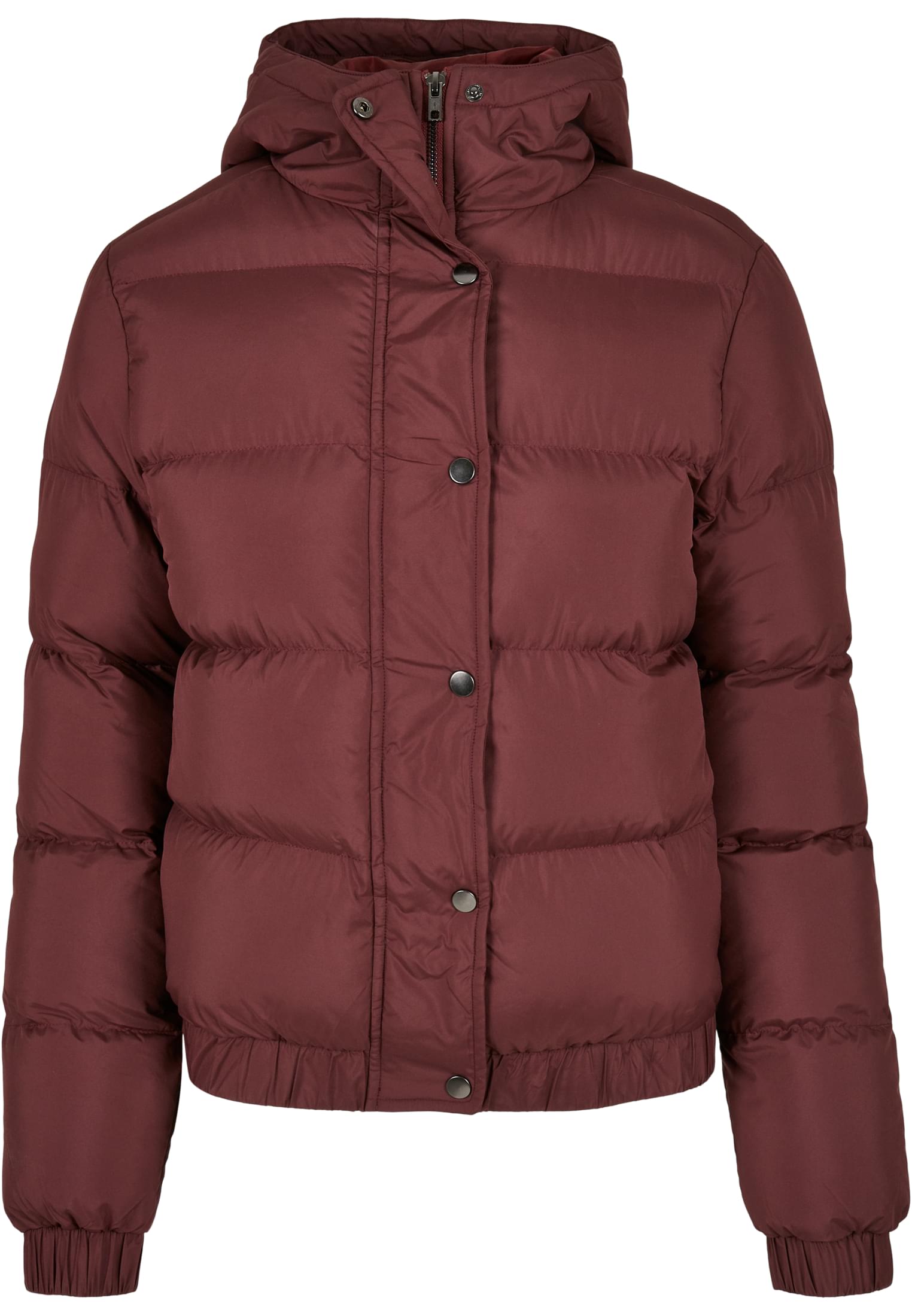 Ladies Hooded Puffer Jacket | cherry